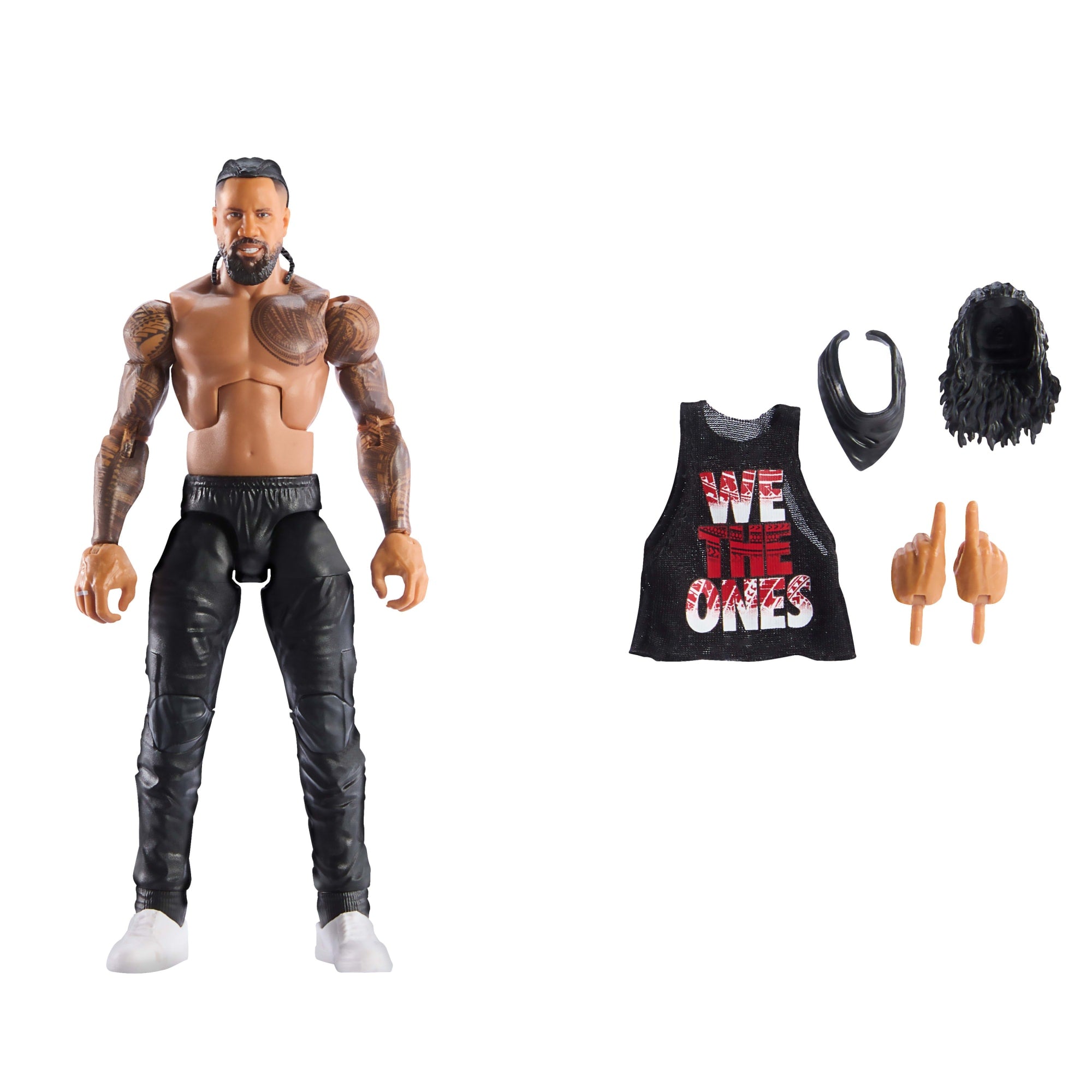 fisher price WWE Figura de Acci??n Elite Jimmy Uso rojo
