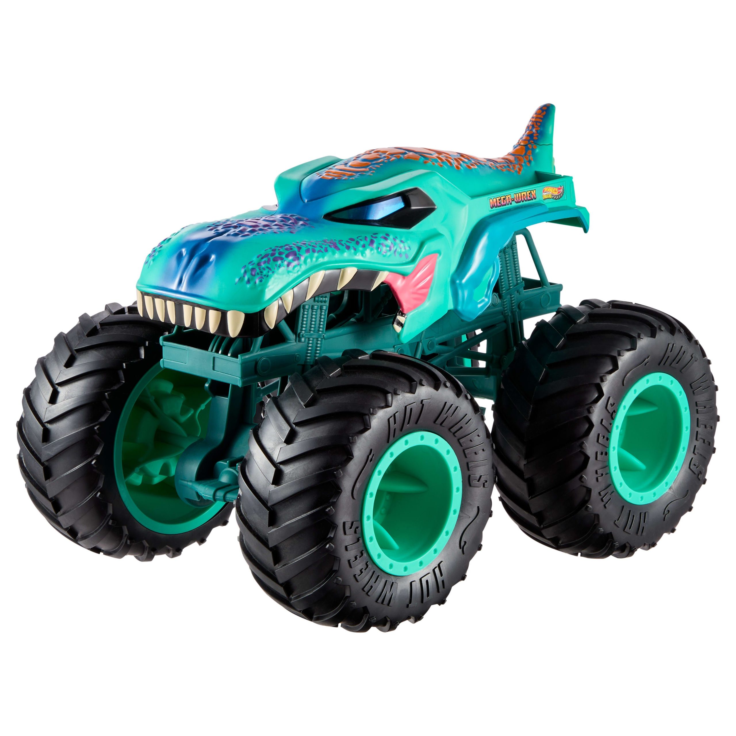 fisher price Hot Wheels Monster Trucks Colossal MEGA-Wrex Toy Truck, Large-Scale Vehicle With Big Wheels