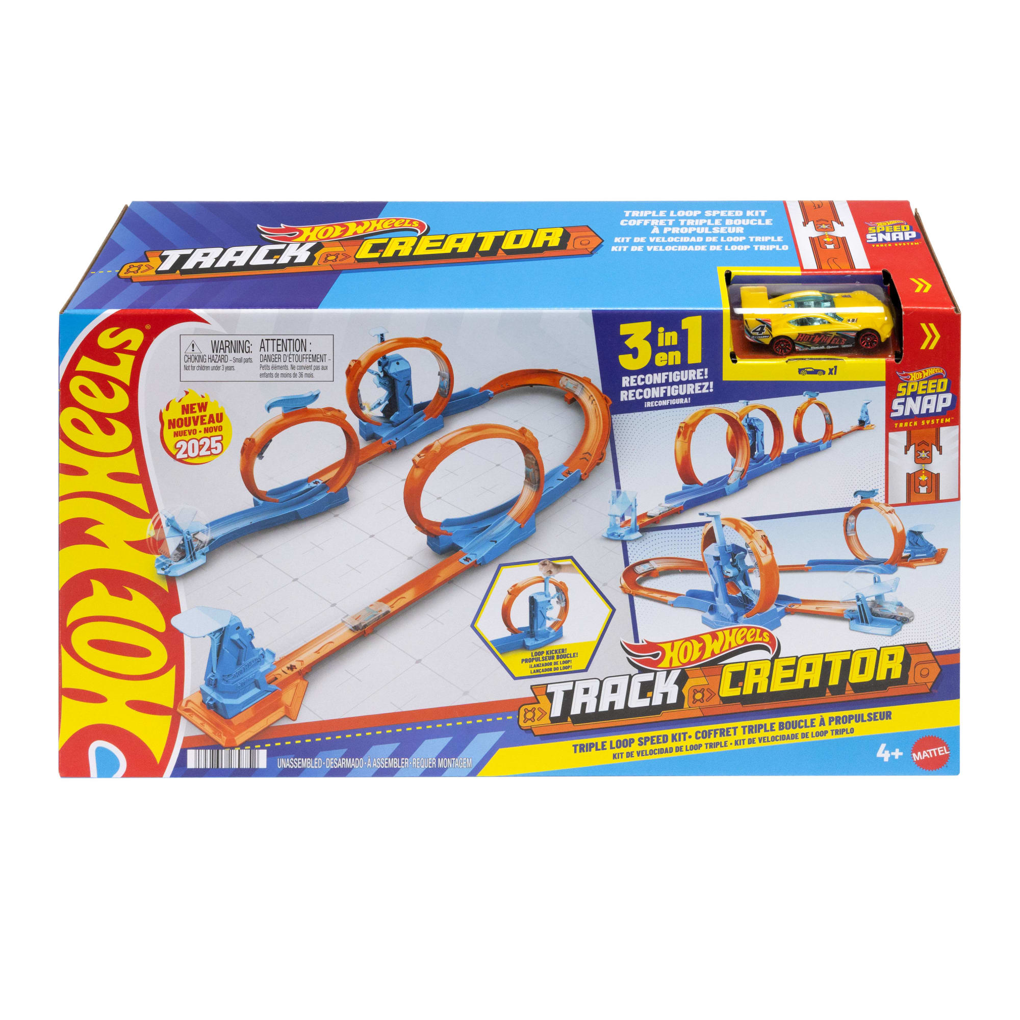 fisher price Hot Wheels?Track Creator Coffret Triple Looping