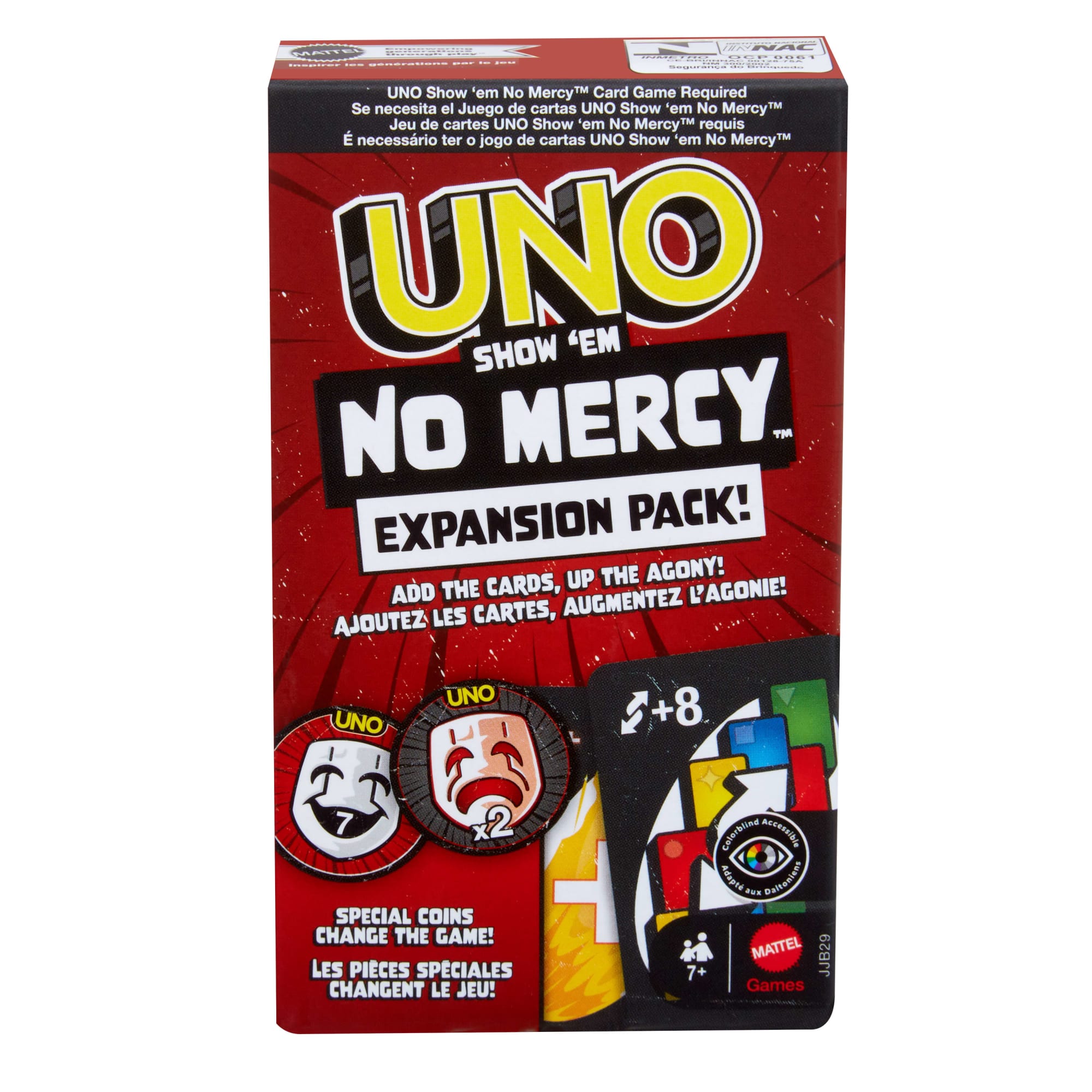 fisher price UNO Show ??Em No Mercy Card Game Expansion Pack For Kid, Adult & Family Nights & Parties