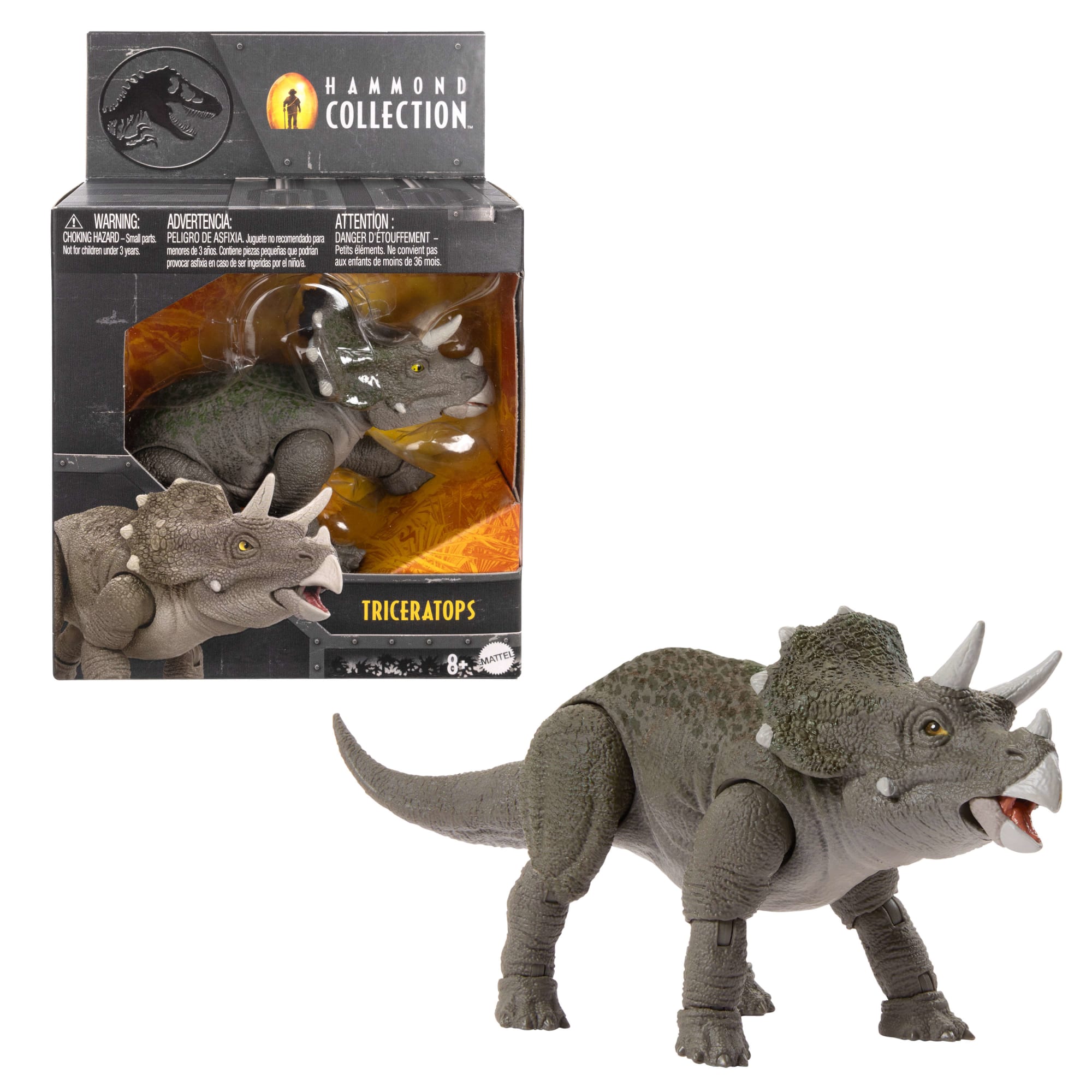 fisher price Jurassic World Hammond Collection Figura de Acci??n Triceratops Juvenil