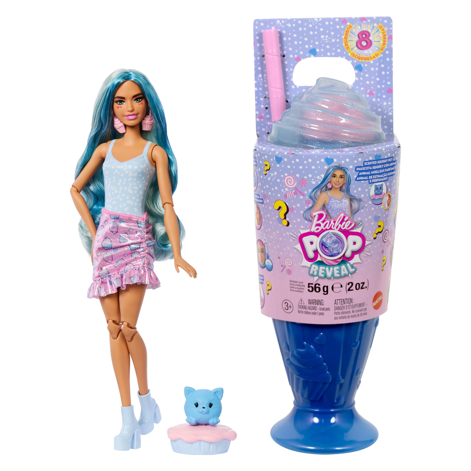 fisher price Barbie? Poup??e Pop Reveal Barbie Bleue