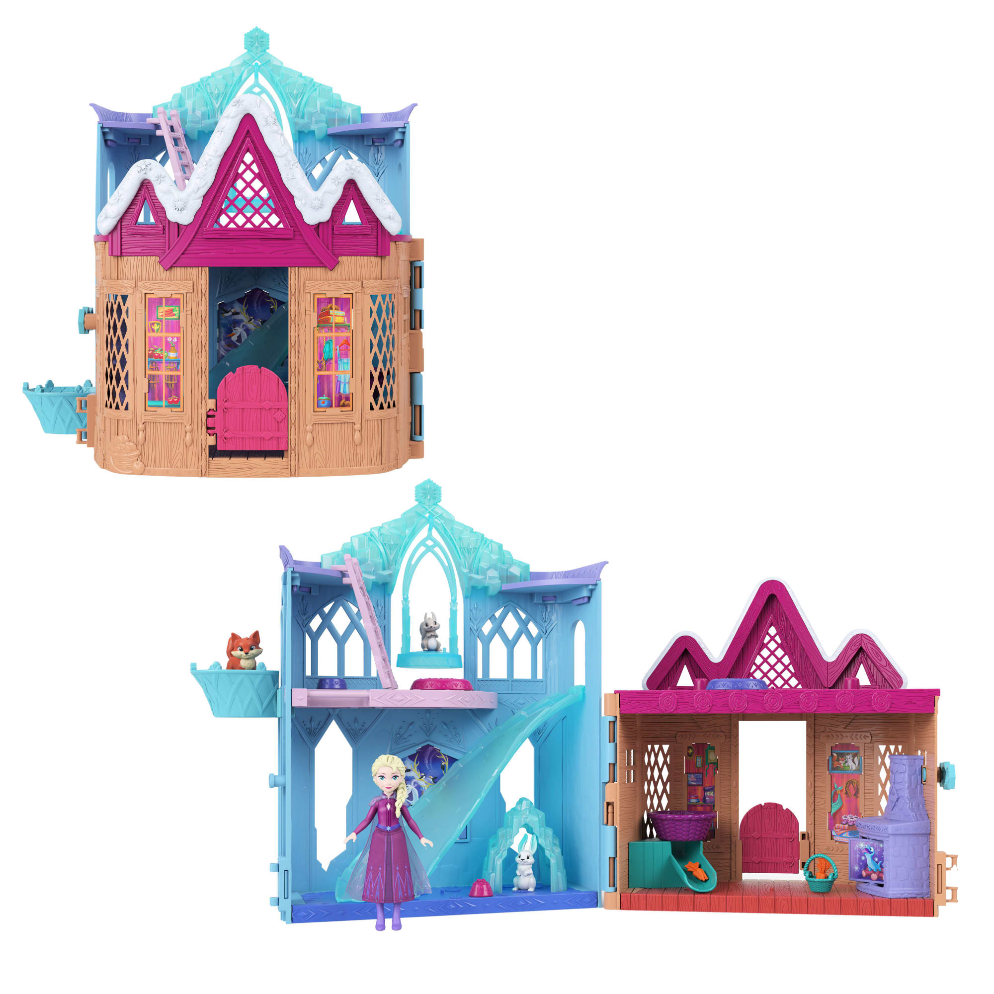 fisher price Disney La Reine des Neiges-Coffret Chateau Jeu des Animaux D??Hiver