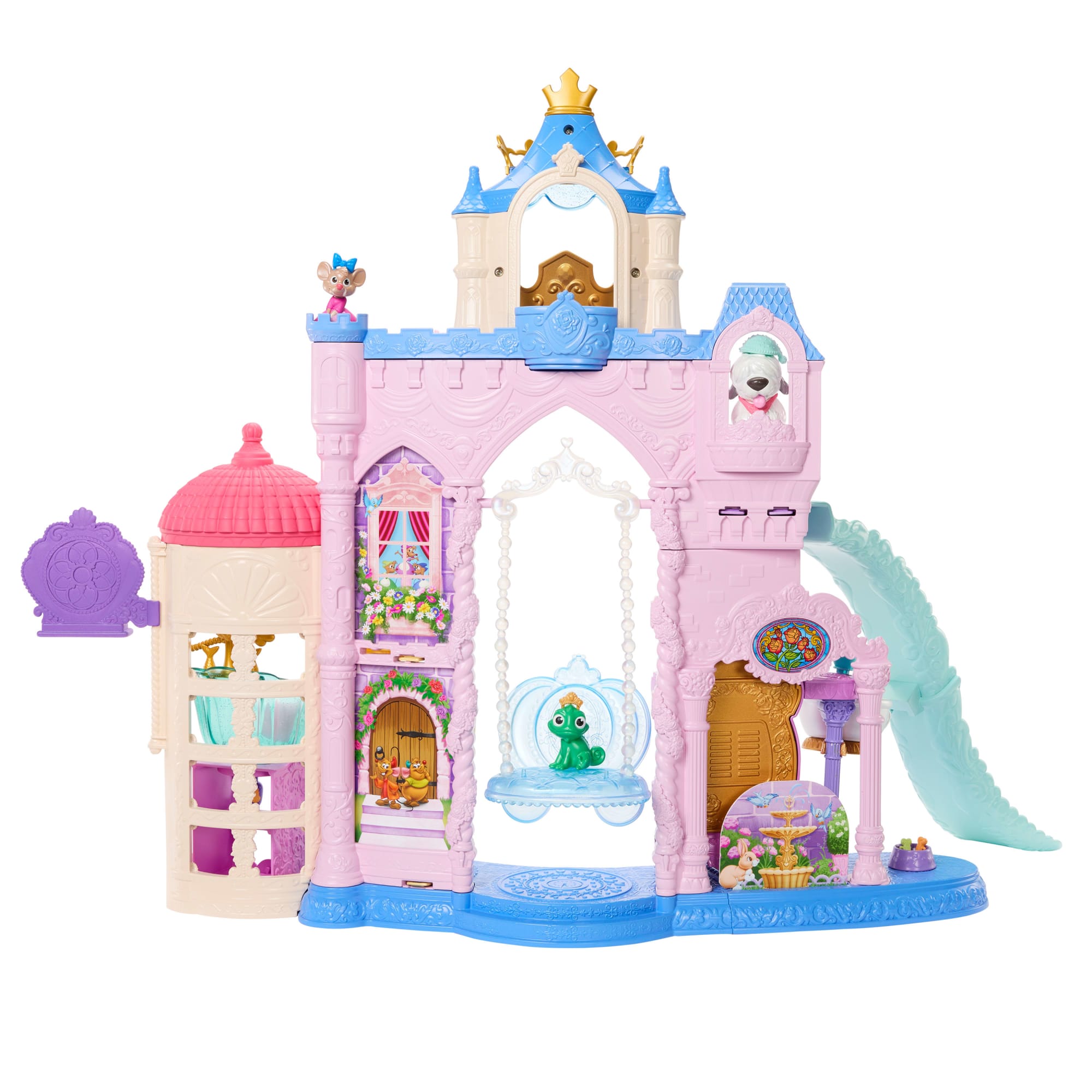 fisher price Disney Princess-Coffret Le Palais des Animaux-Avec 7 Espaces de Jeu
