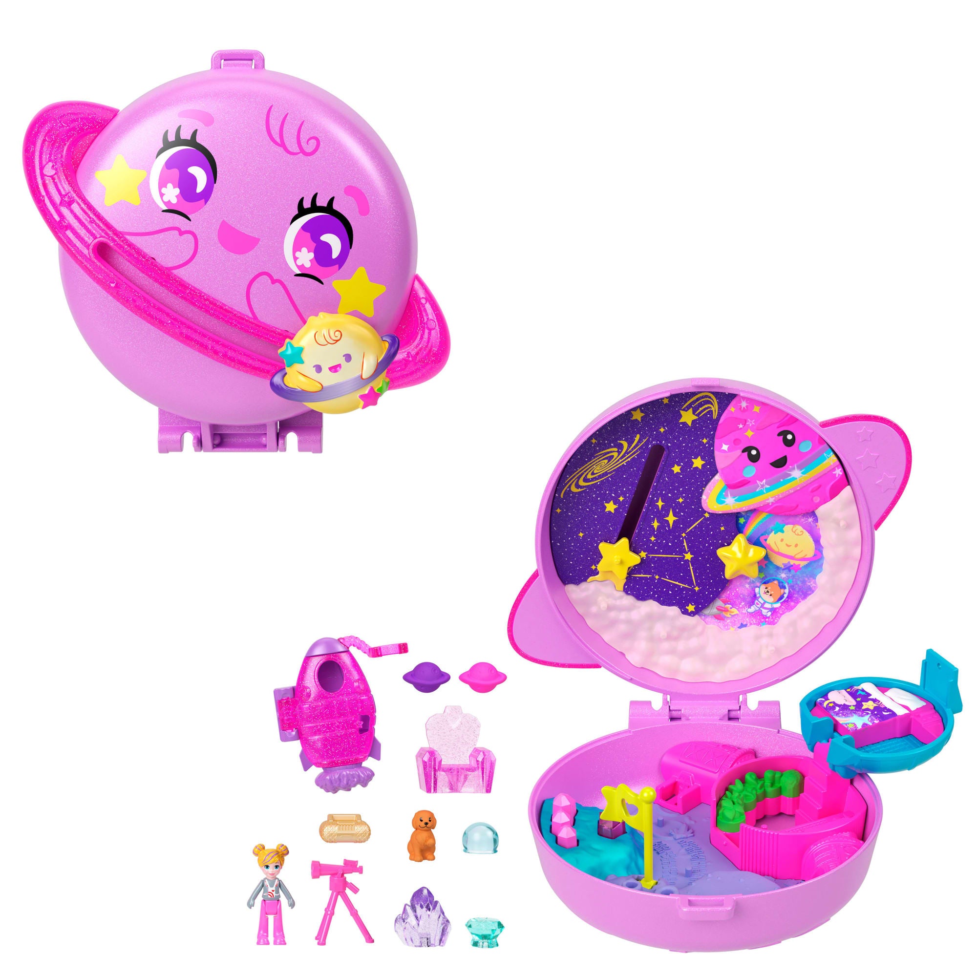 fisher price Polly Pocket Set de Juego Compacto de Planeta Polly