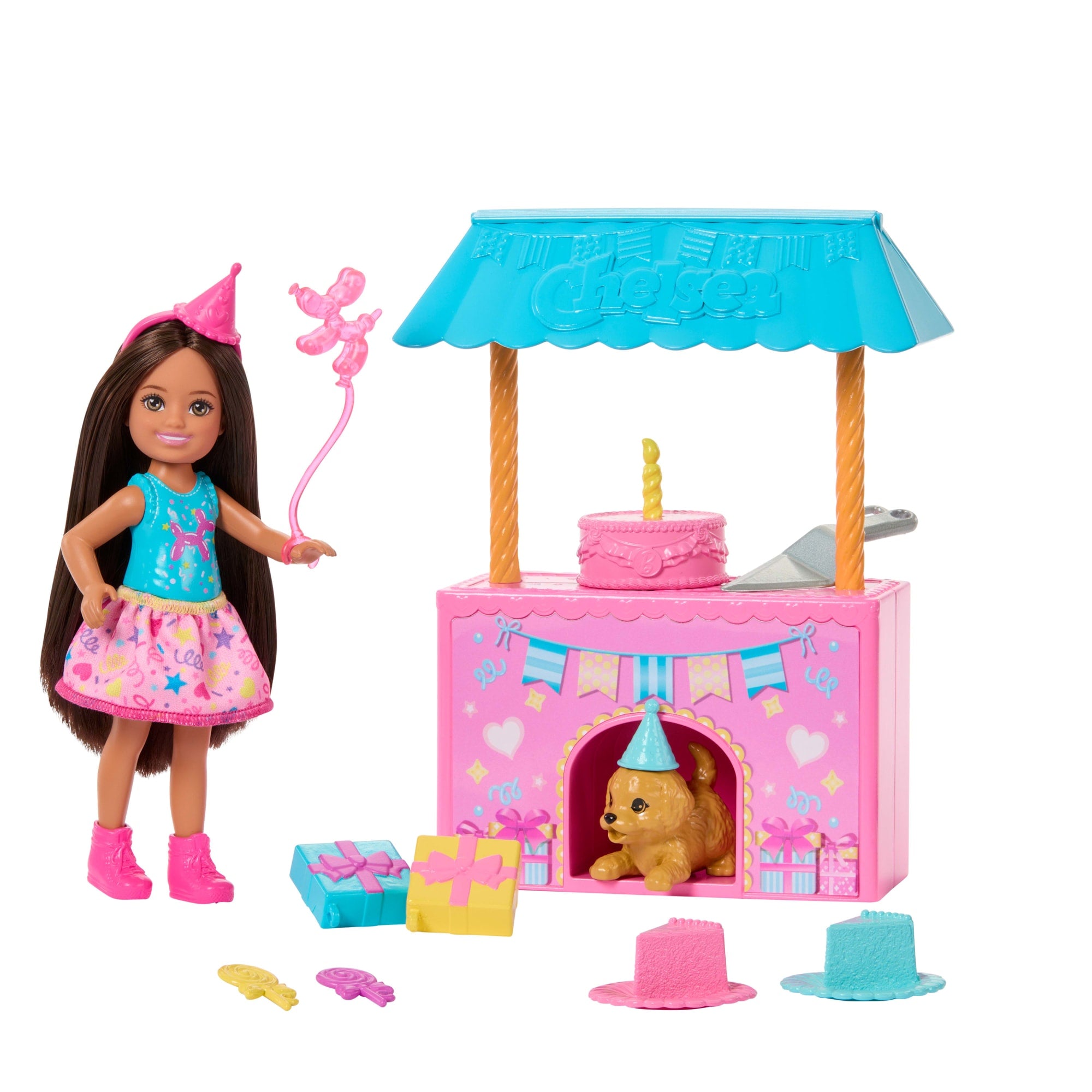fisher price Barbie Coffret Suprise D??Anniversaire Club Chelsea et Accessoires