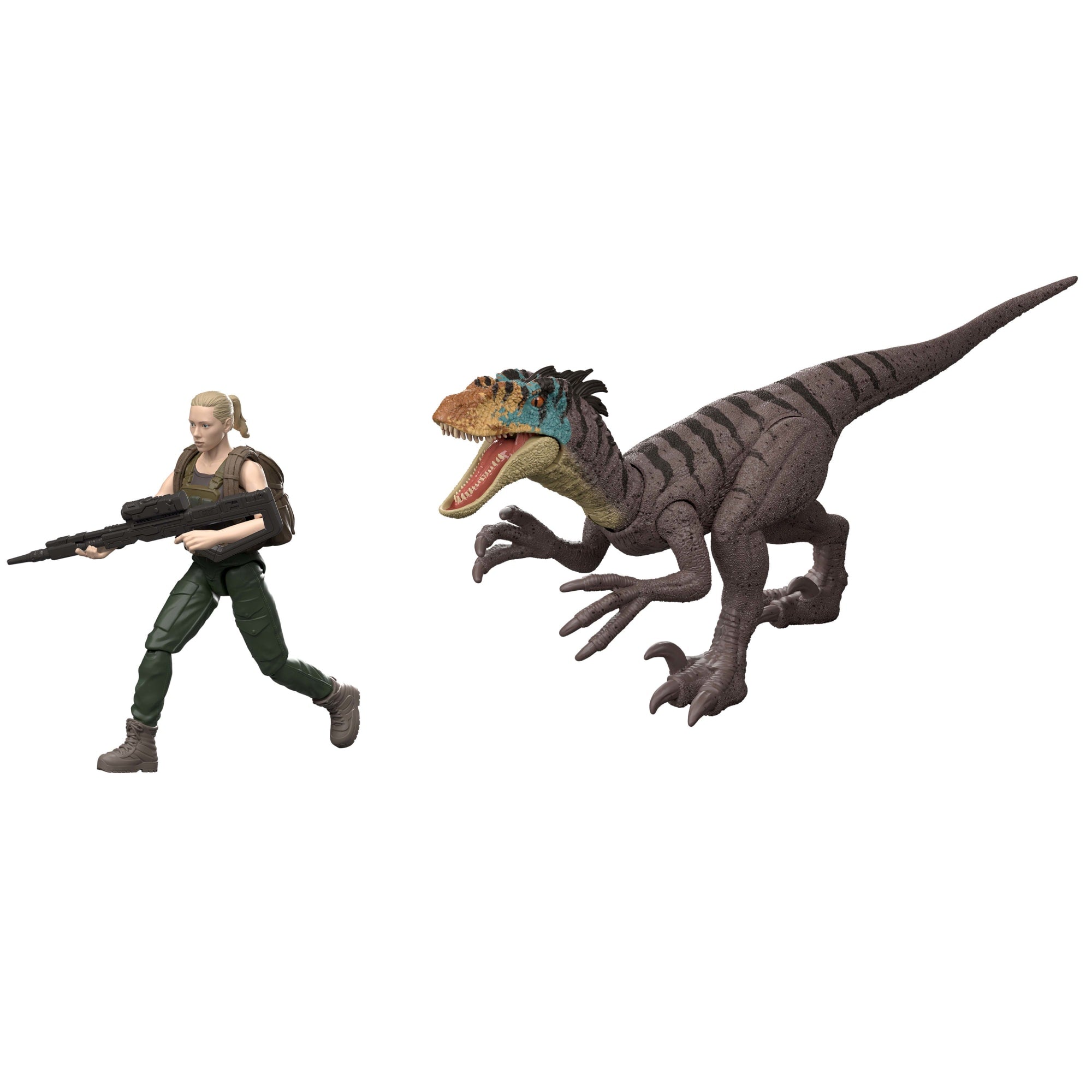 fisher price Jurassic World Set de Juego Rebirth Zora y Raptor