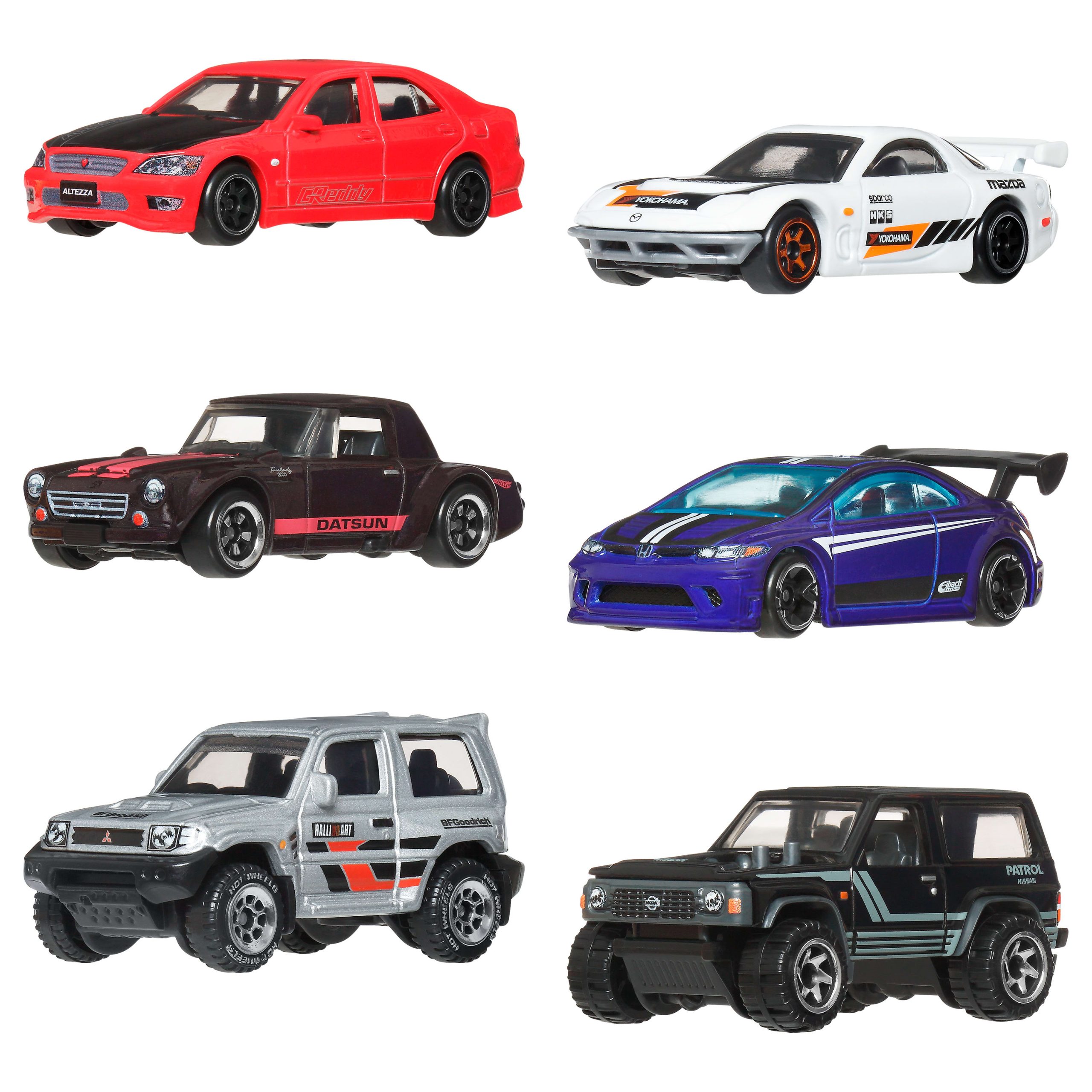 fisher price Hot Wheels Collector Veh??culo de Colecci??n Paquete Calles de Jap??n de 6 Autos