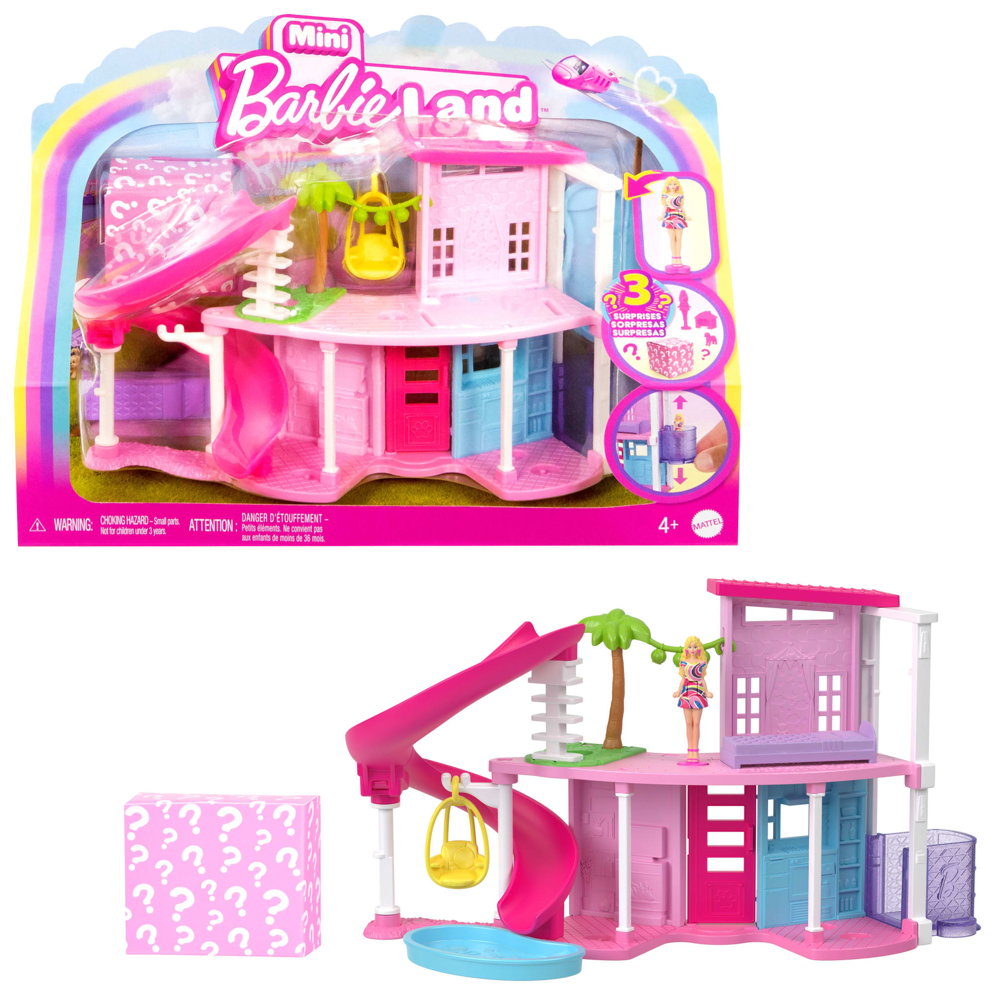 fisher price Barbie Mini Barbieland Doll House Playsets With 1.5-Inch Doll, Furniture & Accessories