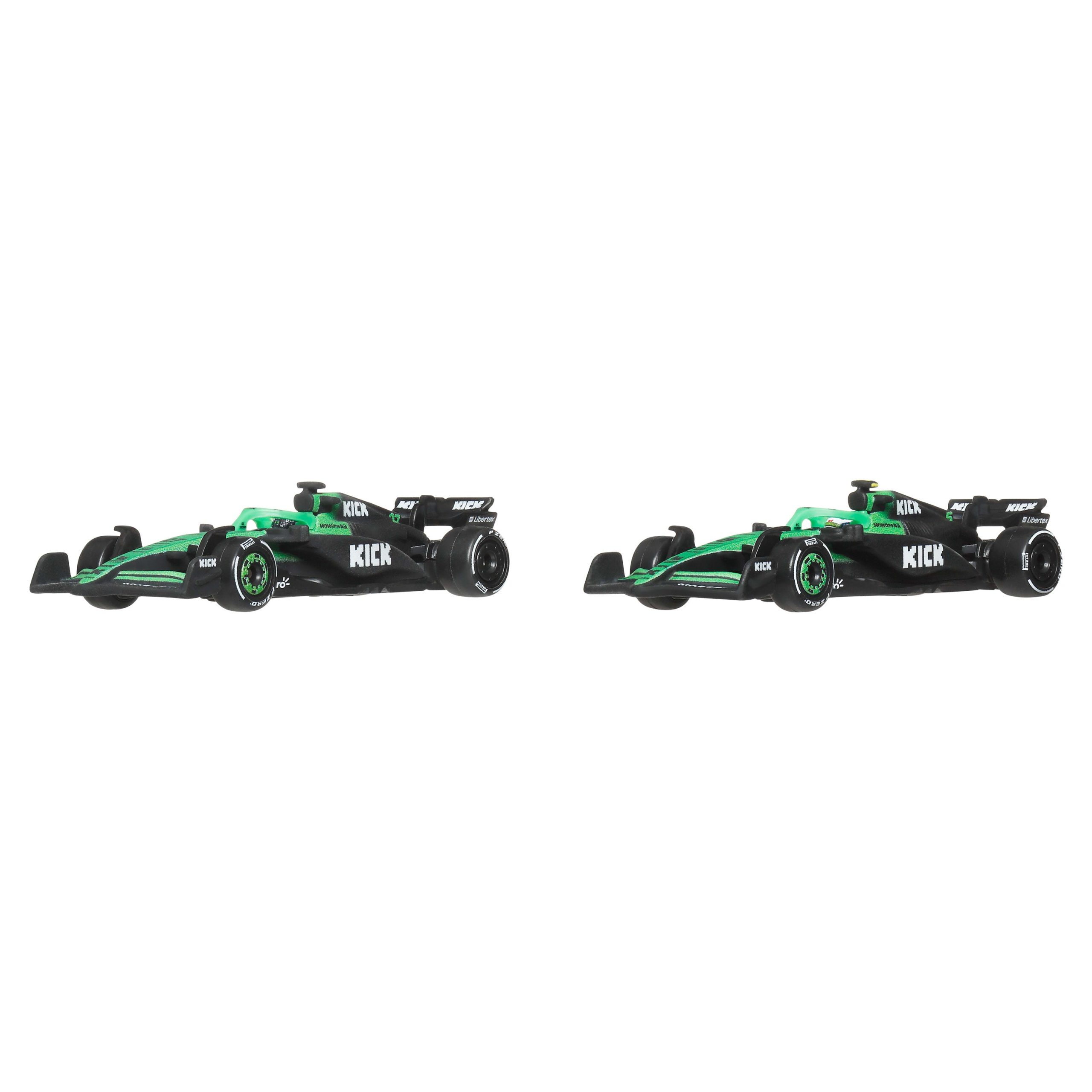 fisher price Hot Wheels Premium Kick Sauber F1 Team 2-Pack Of 1:64 Scale Racecars: Hulkenberg & Bortoleto