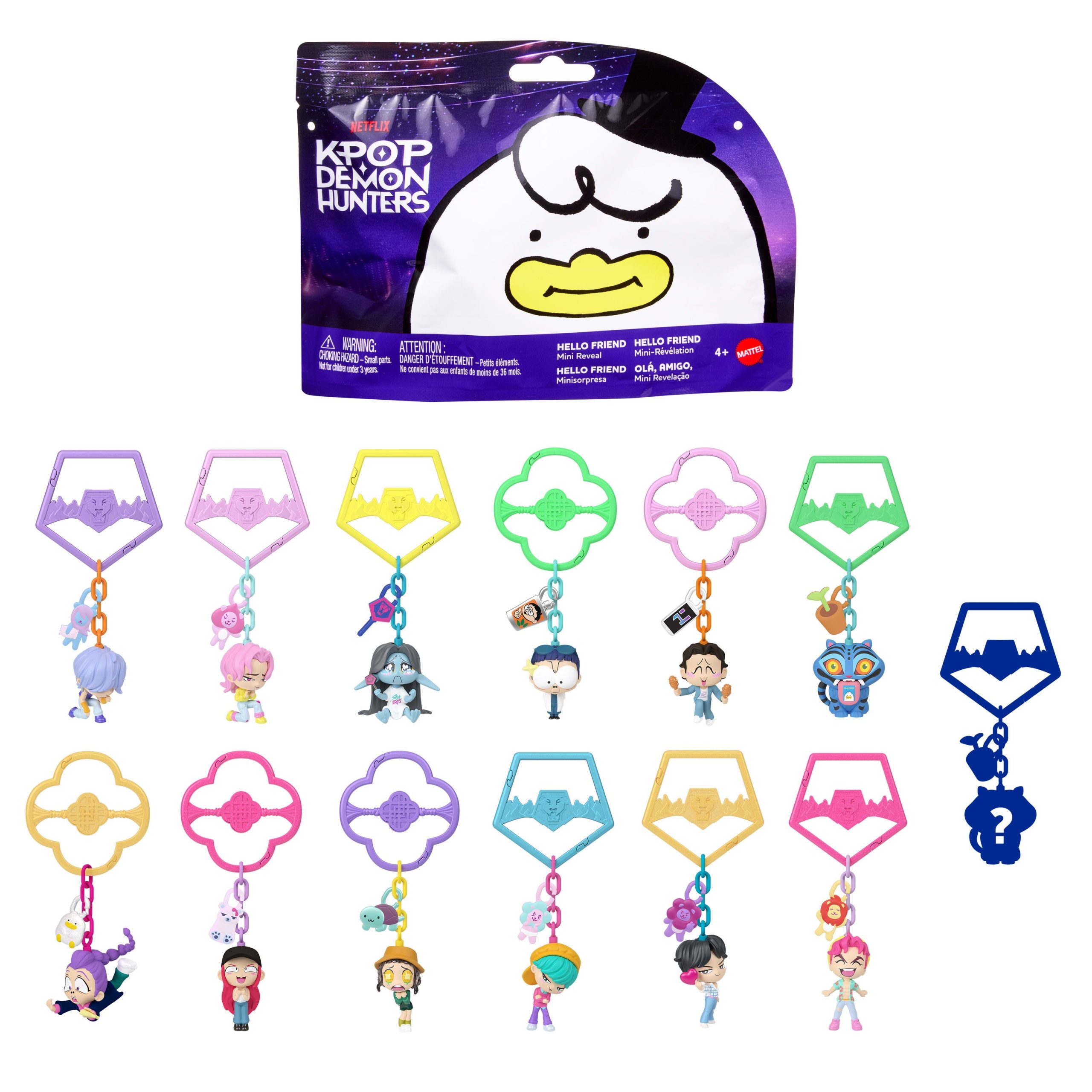 fisher price Kpop Demon Hunters, Mini Collectible Keychain Figures, Huntr/X, Saja Boys, Derpy, Sussie, & Accessories