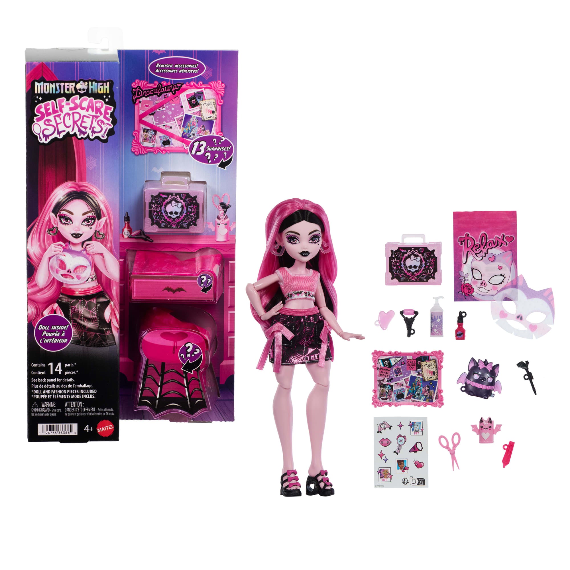 fisher price Monster High Mu?eca Self-Scare Secrets Draculaura