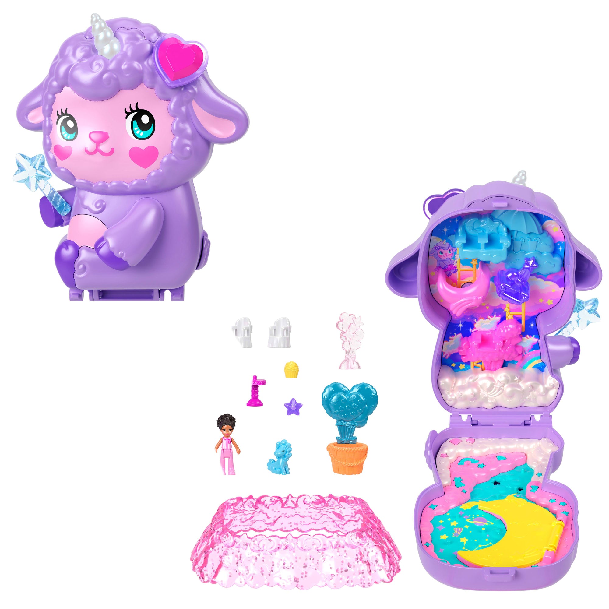 fisher price Polly Pocket Set de Juego Compacto Mundo de Ensue?o