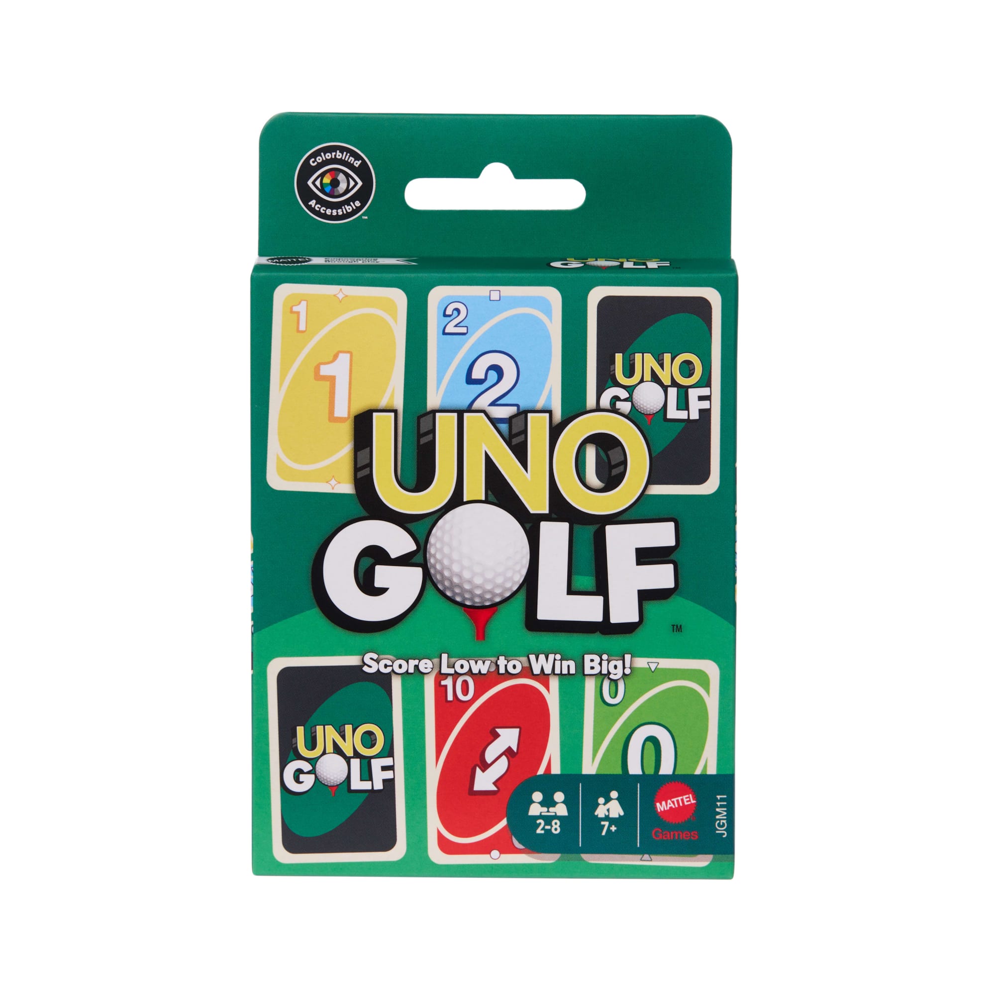 fisher price UNO Golf Card Game For Kid, Adult & Family Nights, Parties & Travel, Includes 112 Cards