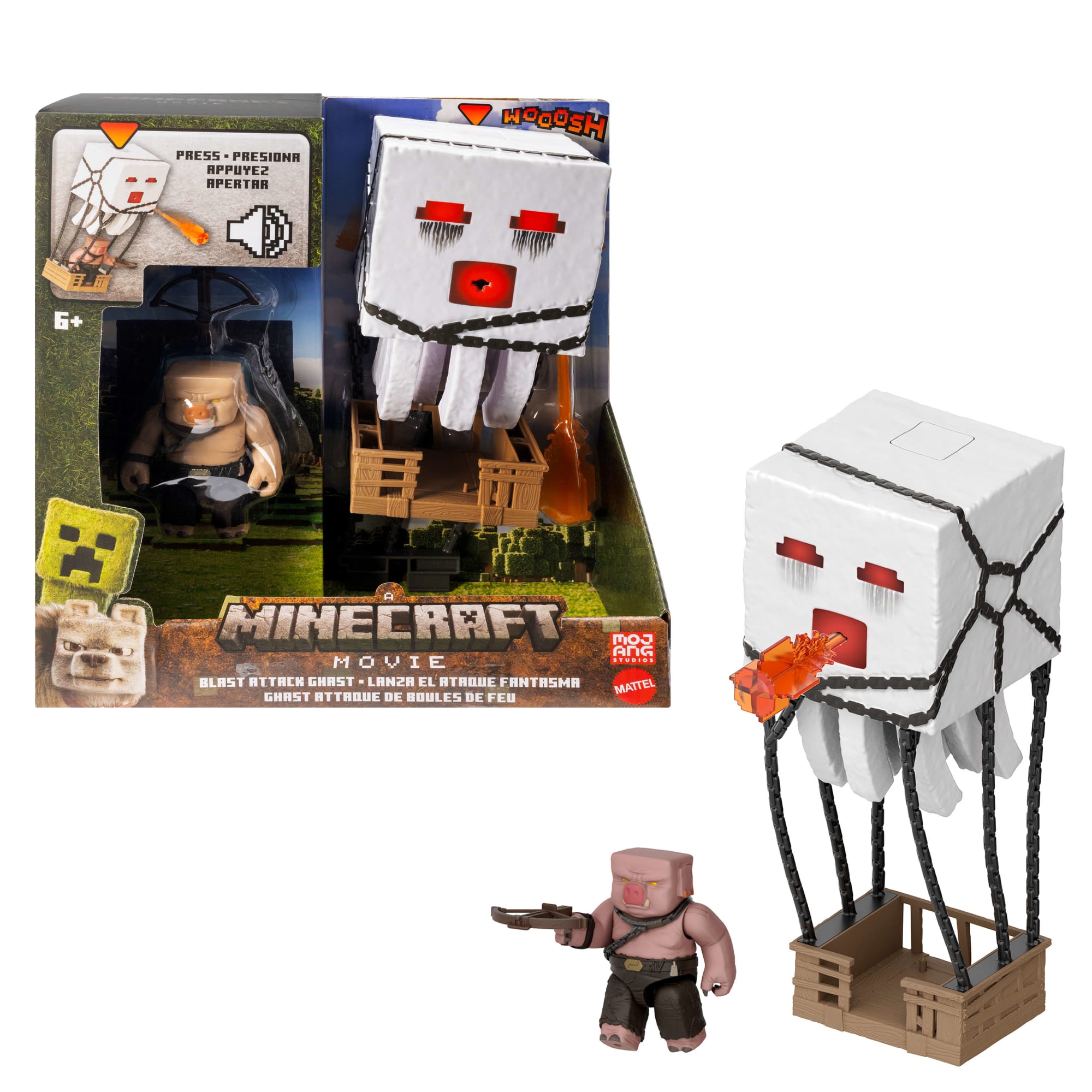 fisher price Minecraft La Pel??cula Figura de Acci??n Ataque Explosivo Ghast