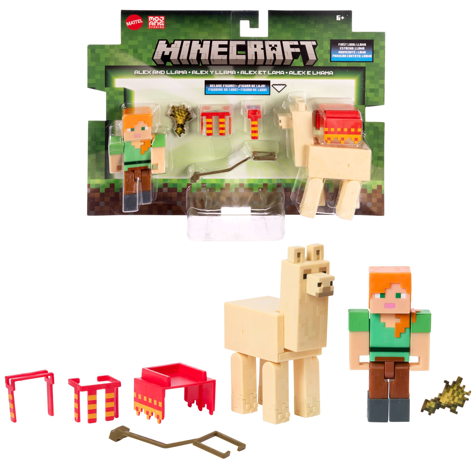 fisher price Minecraft Vanilla Figura de A??o Alex e Lhama