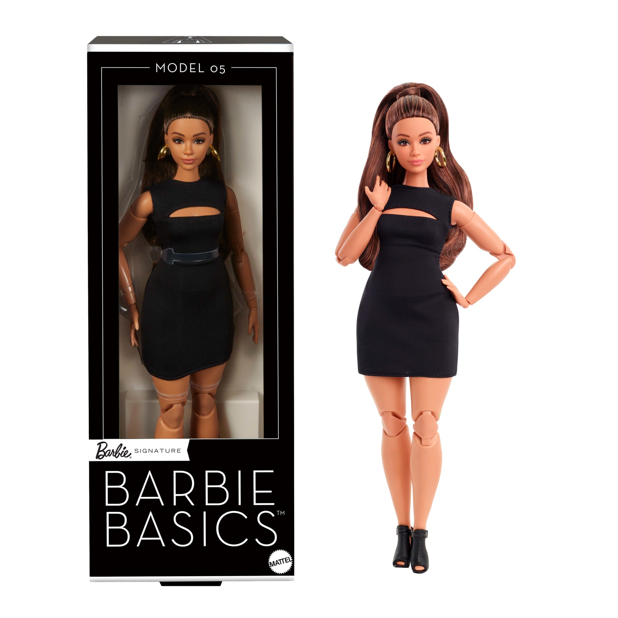 fisher price Barbie Essentiels-Poup??e de Collection Mod??le?05 Cheveux Bruns