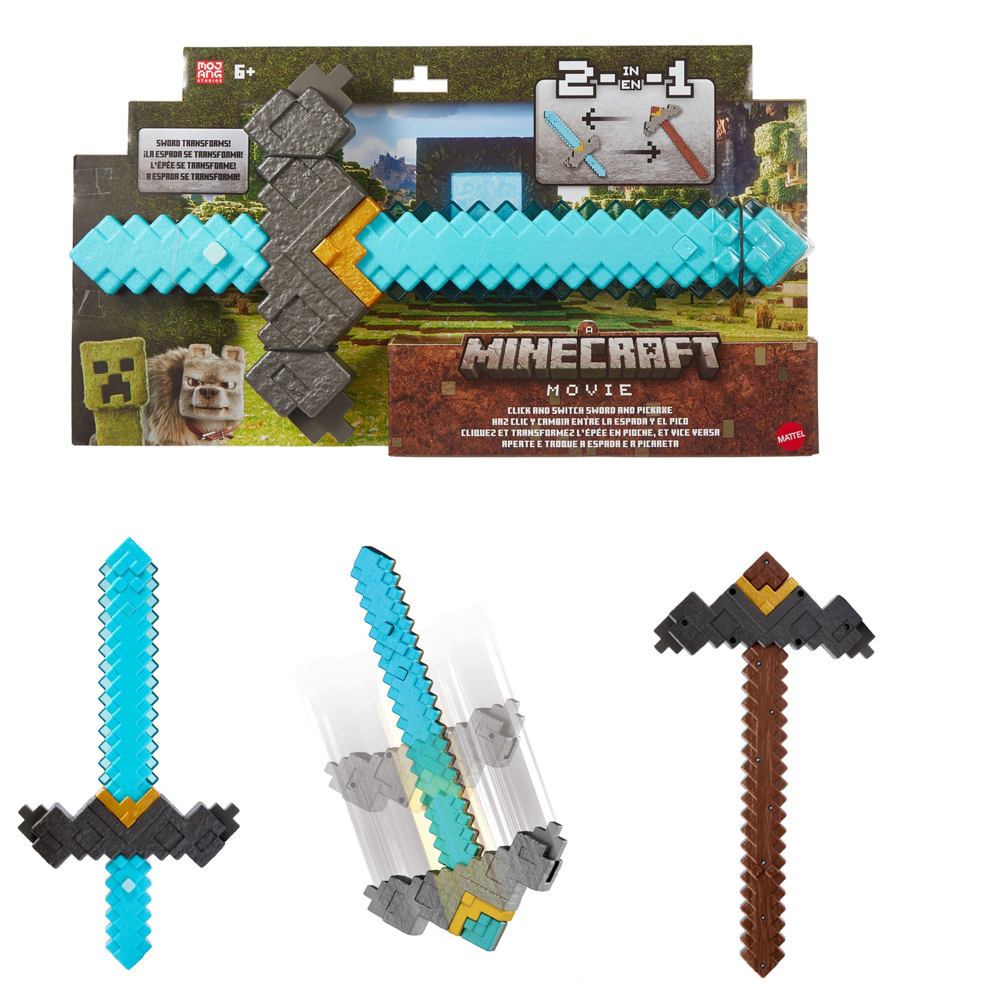 fisher price Minecraft La Pel??cula Juguete Arma de Batalla