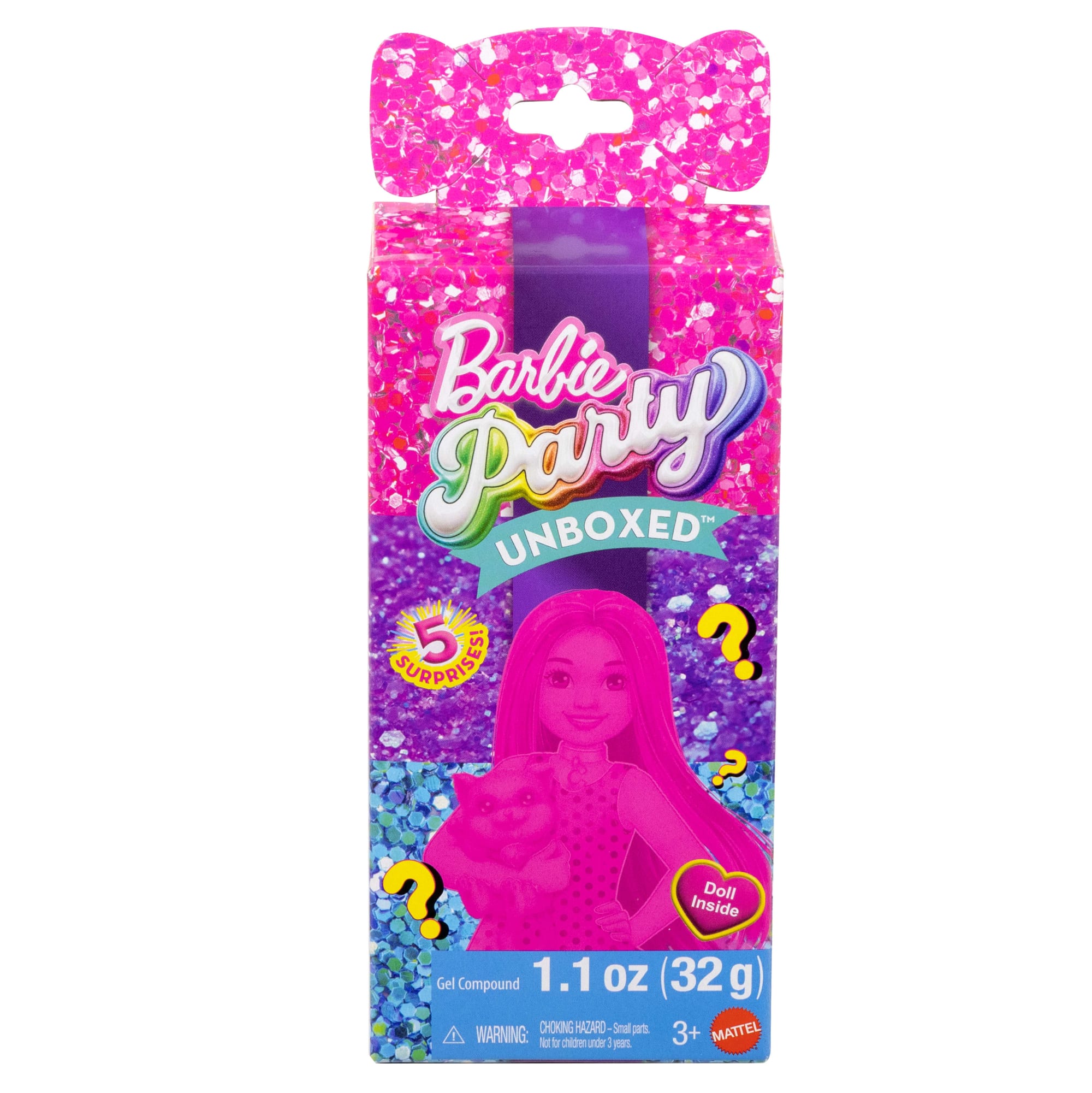 fisher price Barbie Party Unboxed Boneca Chelsea Party Glamour Surpresa