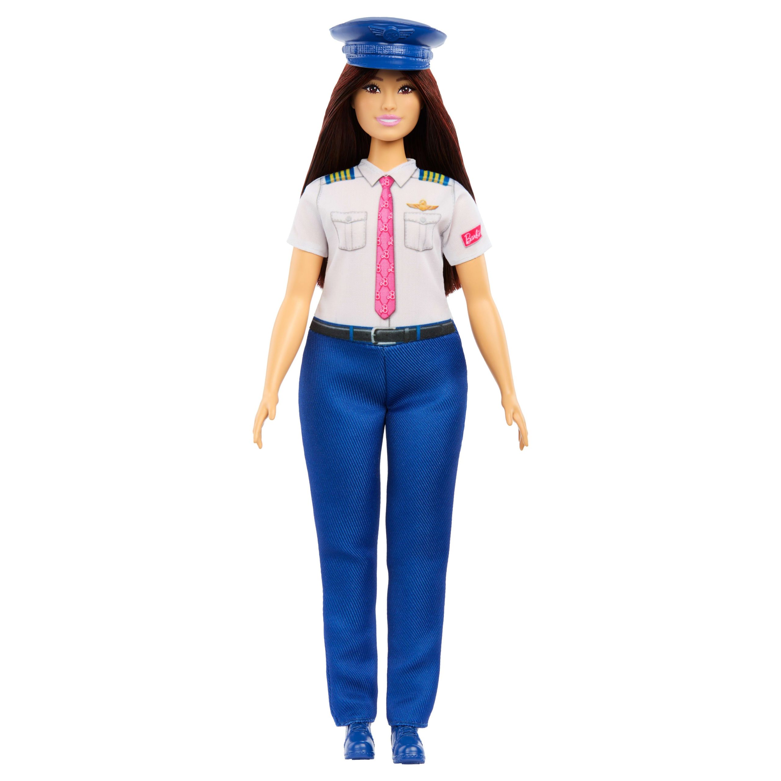 fisher price Barbie Careers Pilot Doll & Accessory, Fashion Doll Wearing Removable Uniform & Shoes With Hat