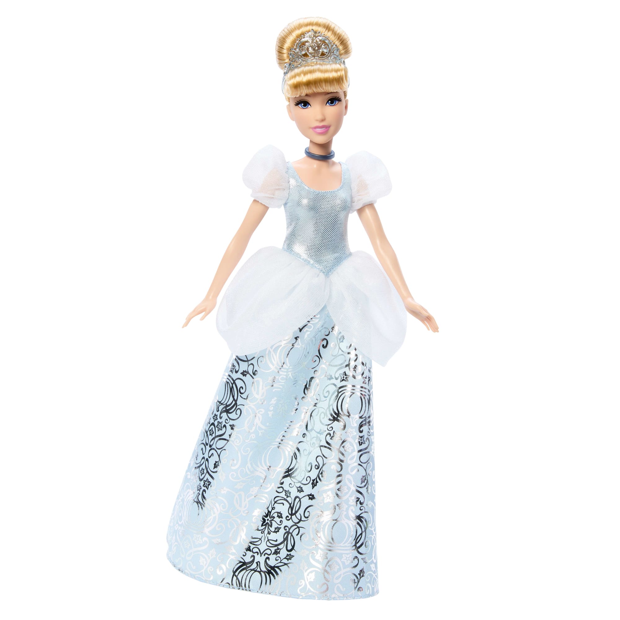 fisher price Disney Princess Enchanted Stories Cinderella Fashion Doll With Sparkling Dress & Accessories, Posable