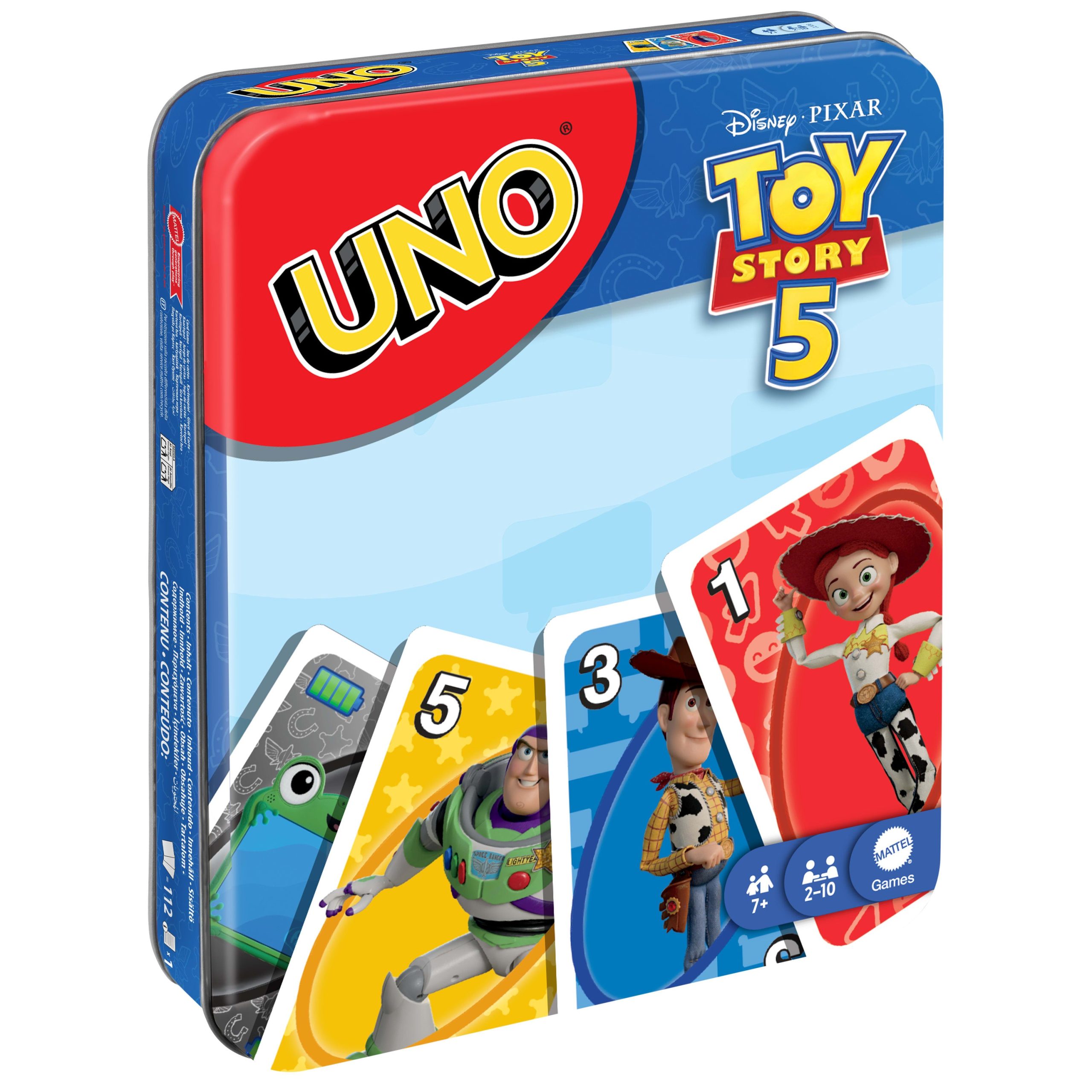 fisher price UNO Toy Story 5 Embalagem Met??lica