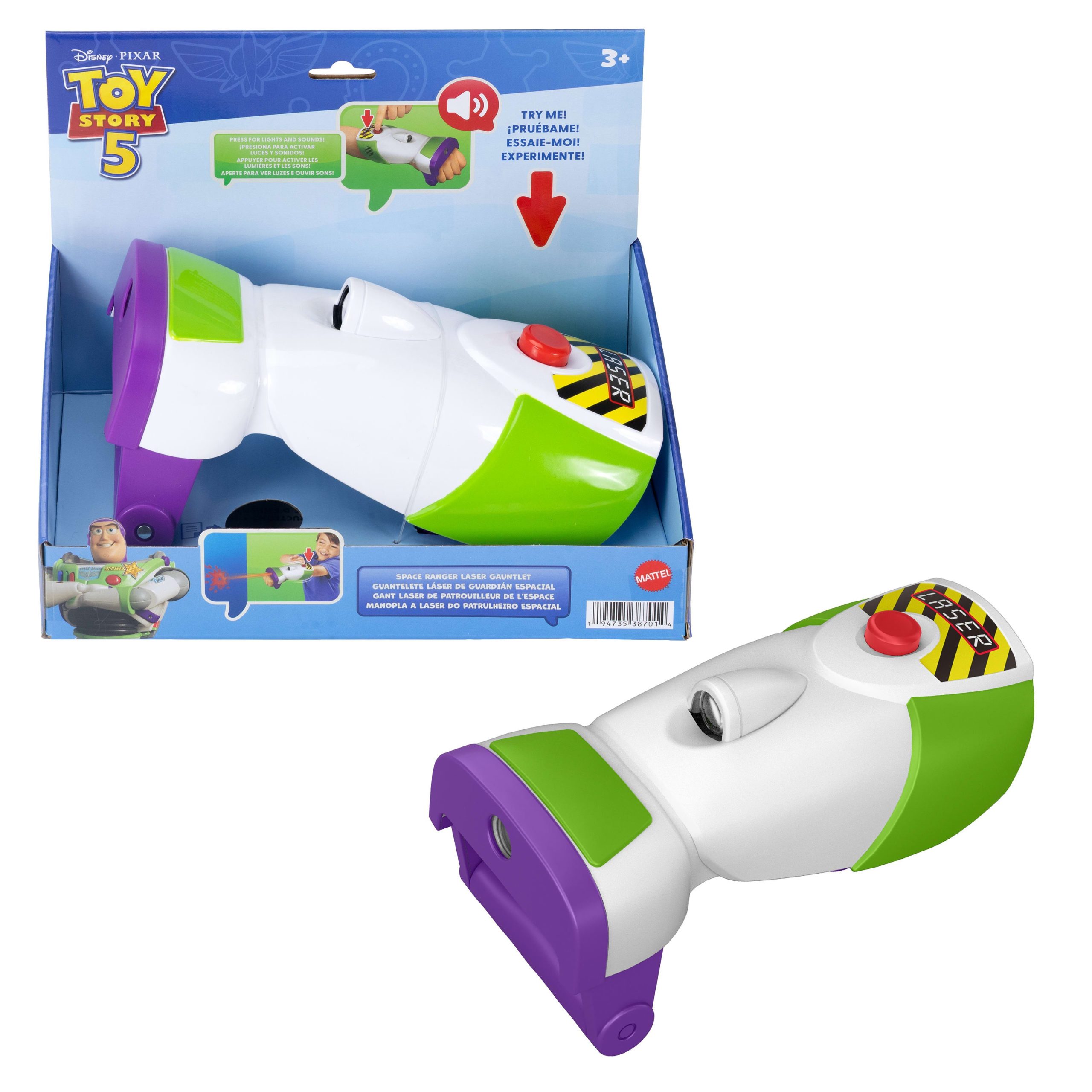 fisher price Disney And Pixar Toy Story 5 Space Ranger Laser Gauntlet Buzz Lightyear Roleplay Item With 35+ Lights And Sounds