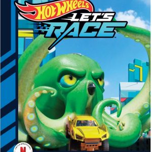 fisher price Hot Wheels Let's Race: Attack Of The Giant Octopus Paperback Book With Stickers, Based On The Series