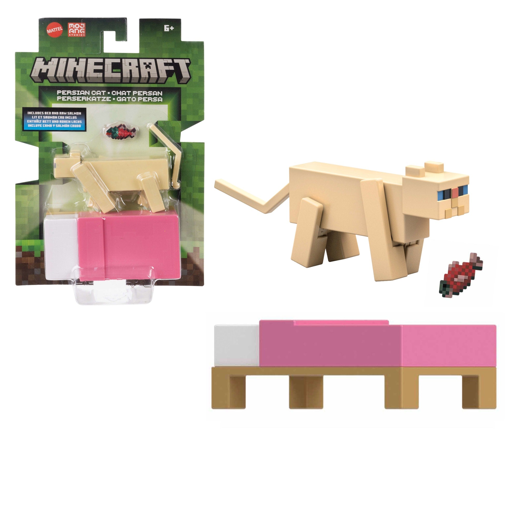 fisher price Minecraft Vanilla Figura de A??o Gato Persa 3.25"