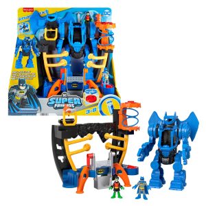 fisher price Imaginext DC Super Friends Batman Playset, Robo Command Center With Detachable 10-Inch Robot