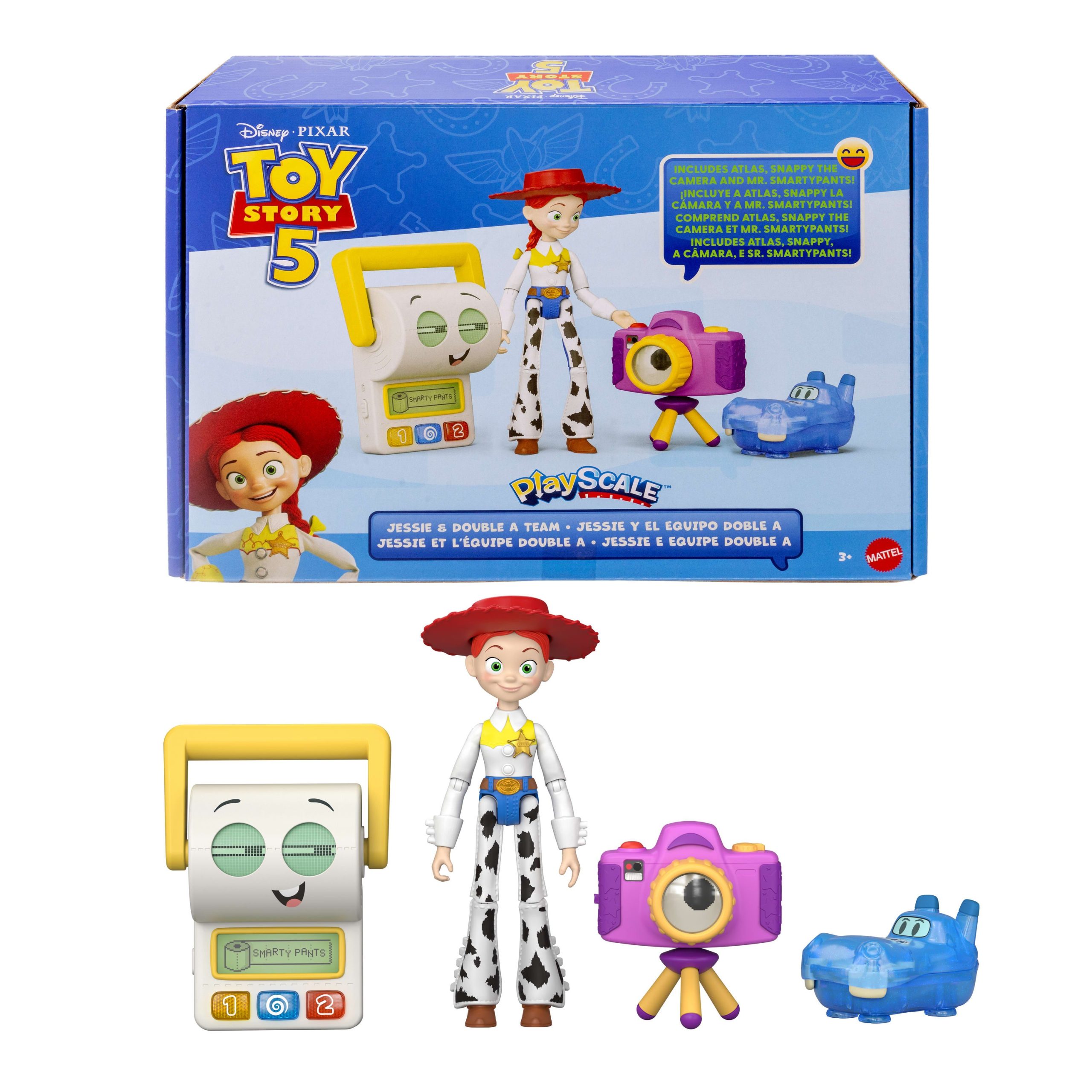 fisher price Disney And Pixar Toy Story 5 Playscale Multipack 7 Inch Action Figures, Jessie & Double A Team