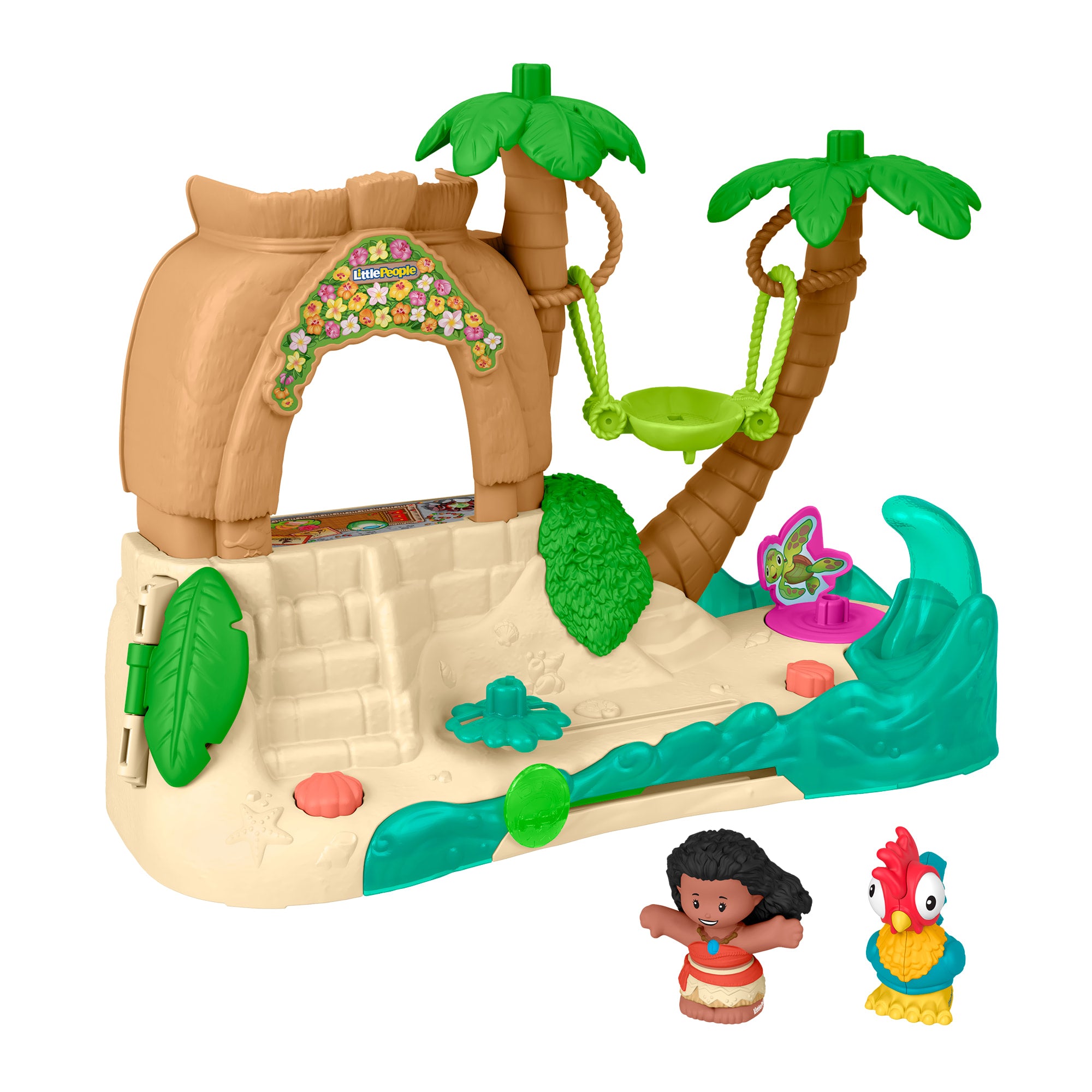 fisher price Fisher-Price Little People Disney Princess Moana Adventure Village Playset With Figures For Toddlers