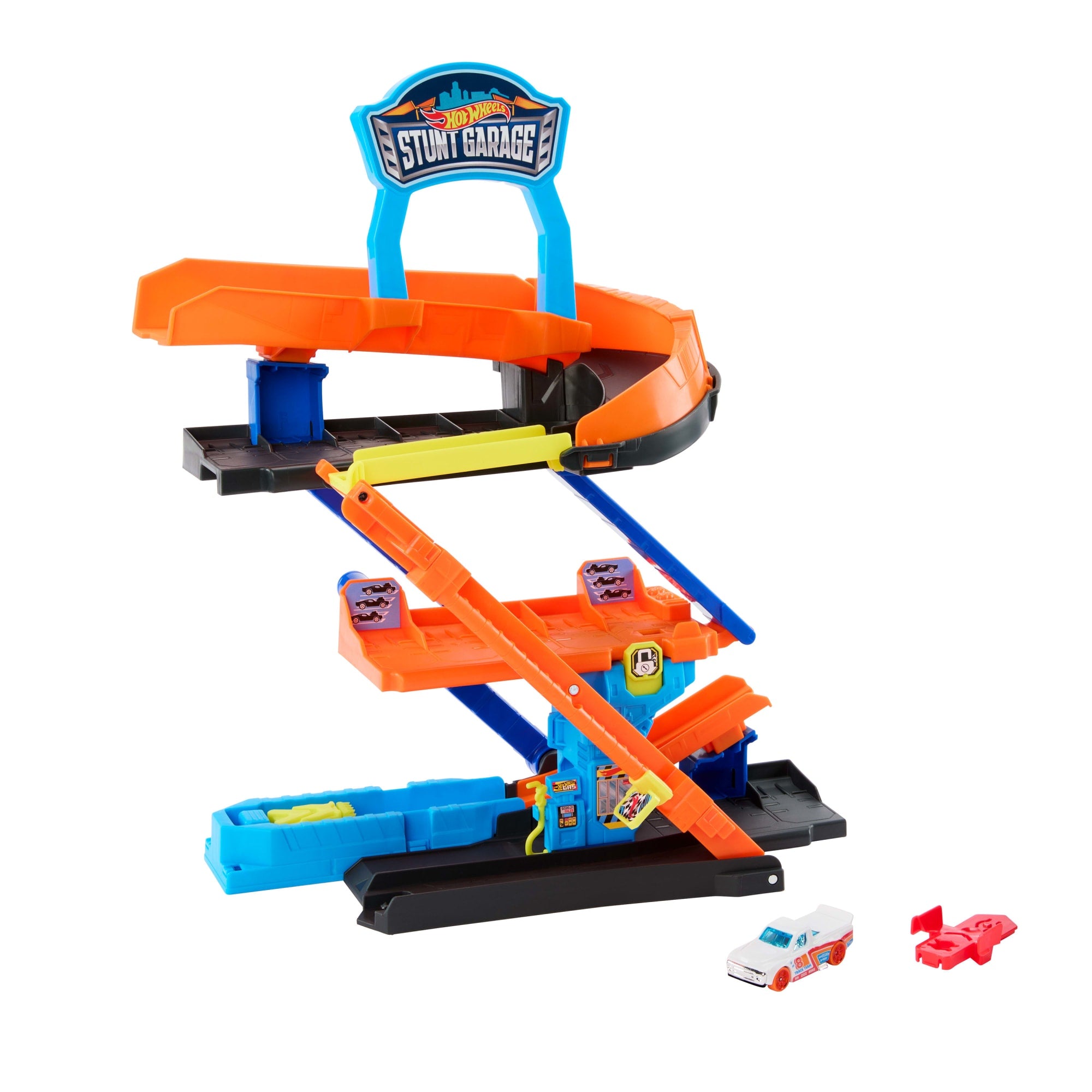 fisher price Hot Wheels City Pista de Juguete Pista Garage de acrobacias