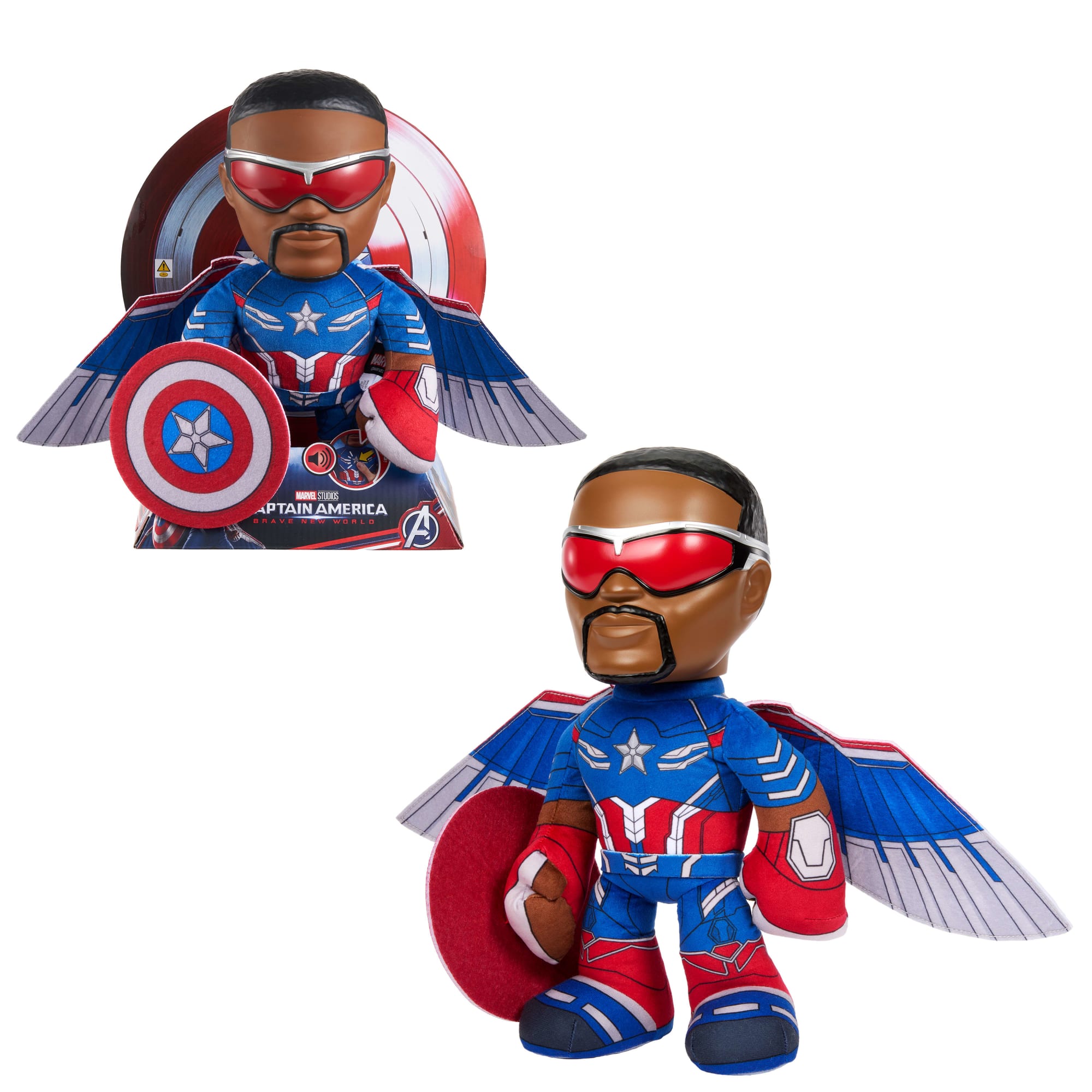 fisher price Marvel Captain America: Brave New World Plush Toy Figure With Sounds Inspired By The Movie