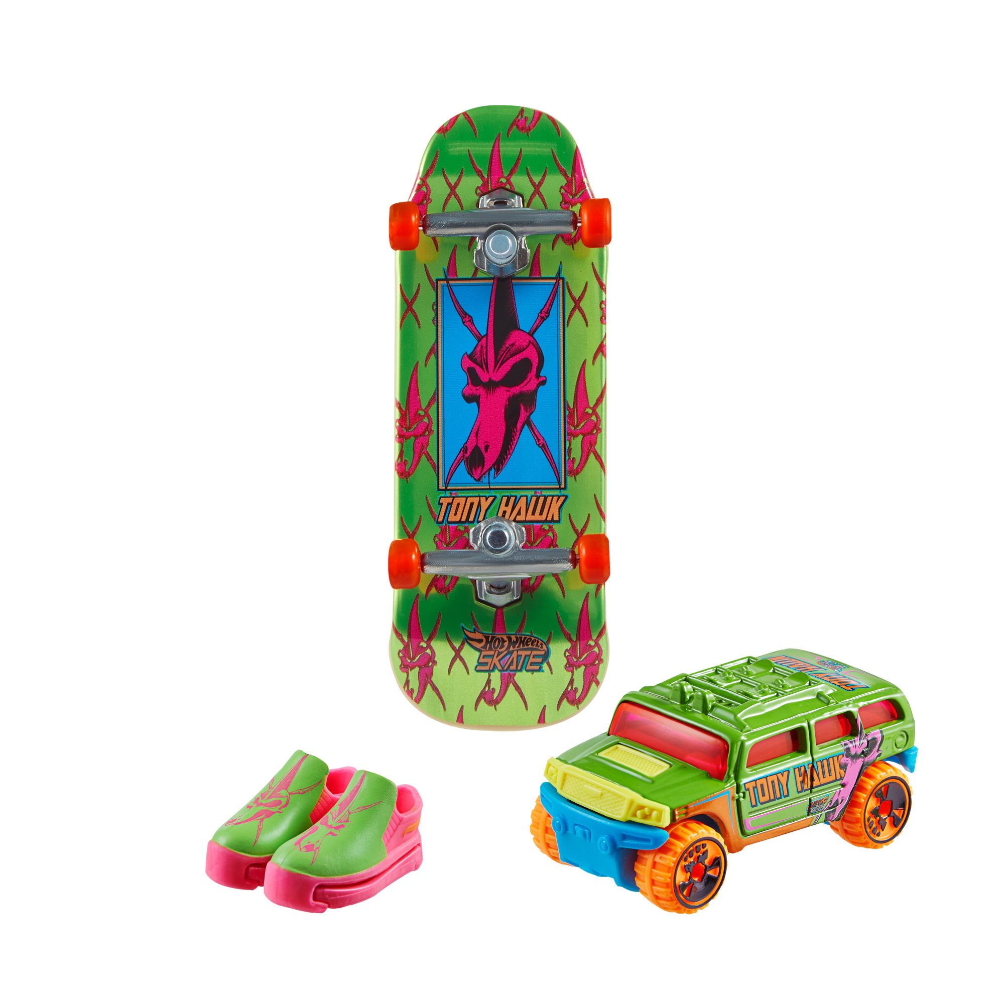 fisher price Hot Wheels Skate Veh??culo de Juguete Patineta de Colecci??n HOWLAN? + ROCKSTER? con Diecast