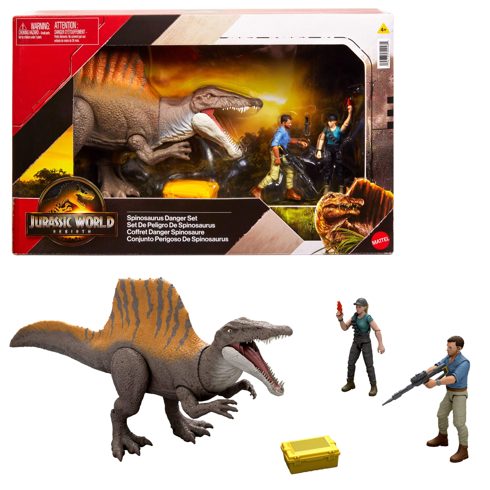 fisher price Jurassic World  Rebirth  Coffret Histoire  Danger Spinosaure