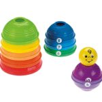 fisher price Fisher-Price Brinquedo para Beb??s Potinhos Empilhar & Rolar