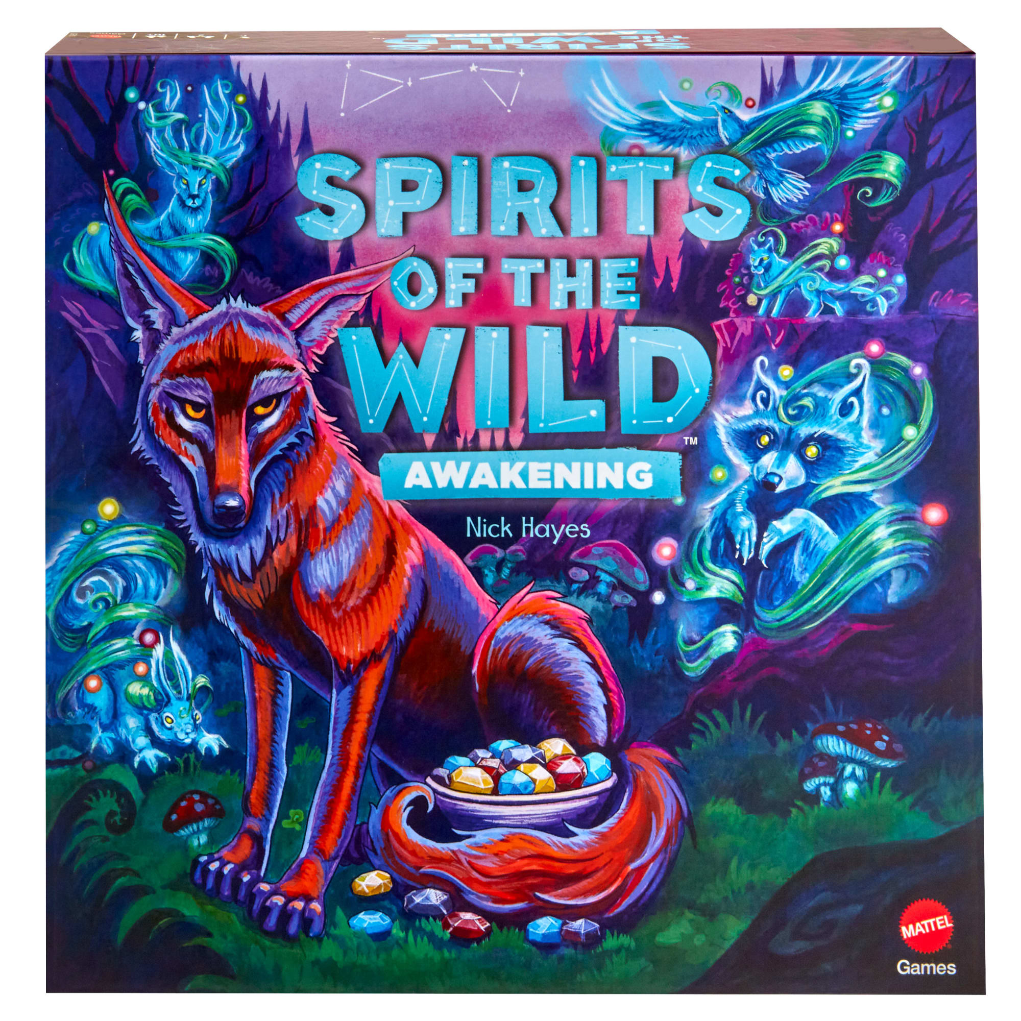 fisher price Spirits Of The Wild: Awakening Relaxing, Light Strategy Board Game With Beautiful Art For 2 Players