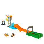 fisher price Hot Wheels Racerverse Jurassic World Blue??s Raptor Rush Track Set With 2 Toy Die-Cast Vehicles