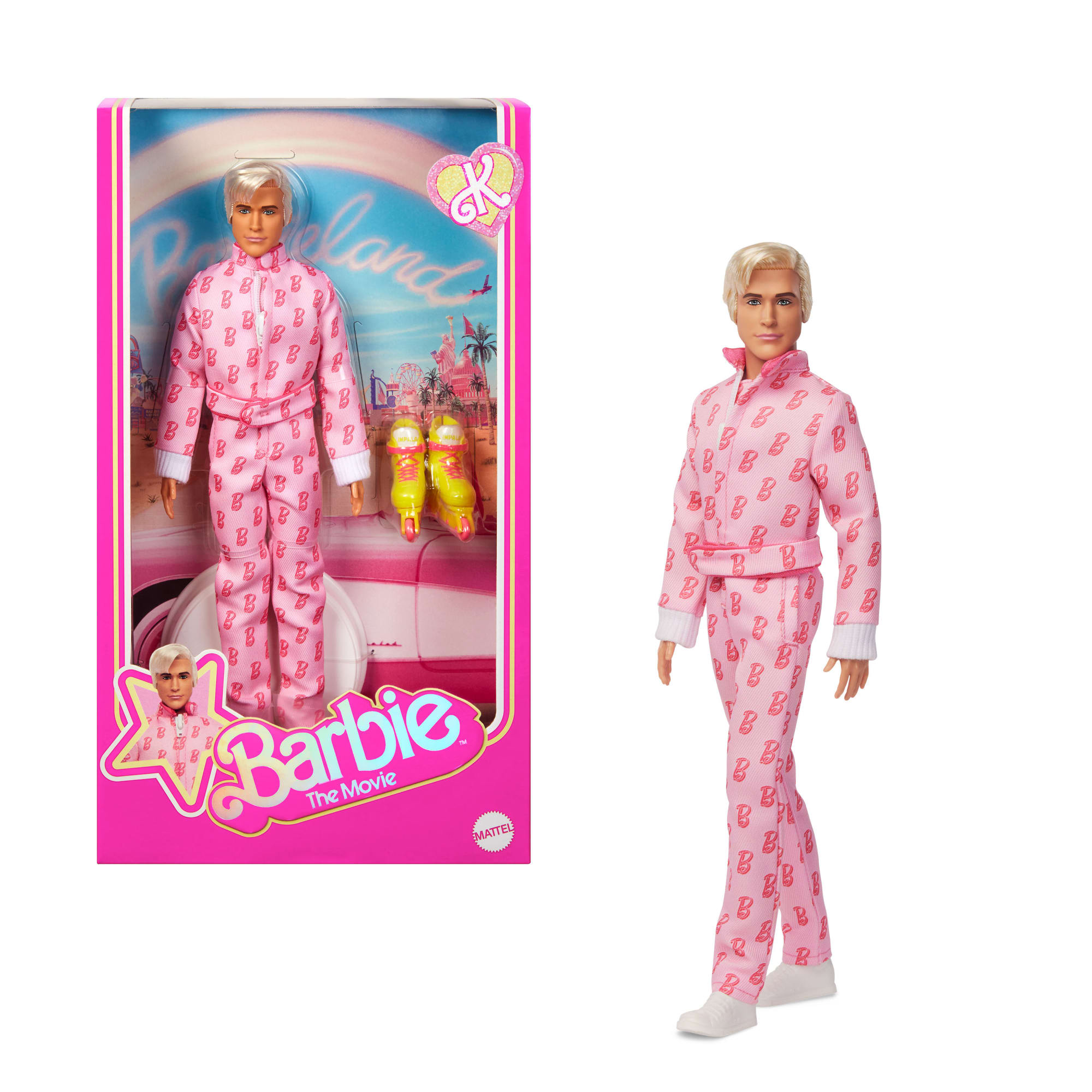 fisher price Barbie Poup??e Ken-Poup??e Inspir??e du Film Avec Combinaison Rose