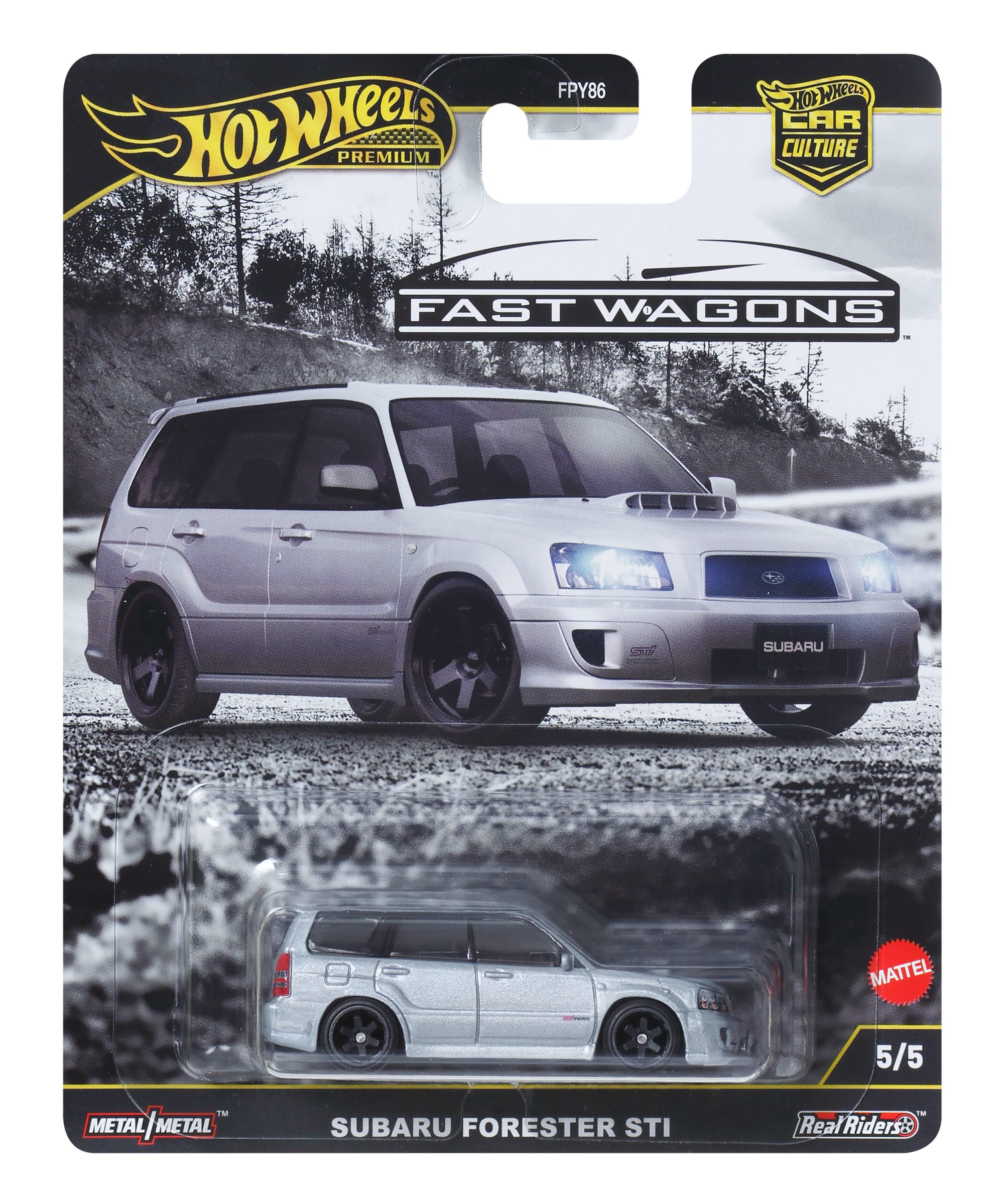 fisher price Hot Wheels Premium Car Culture Ronin Run 2 Subaru Forester Sti 1:64 Scale Collectible Toy Vehicle