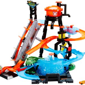 fisher price Hot Wheels Ultimate Gator Car Wash Play Set With Color Shifters Car