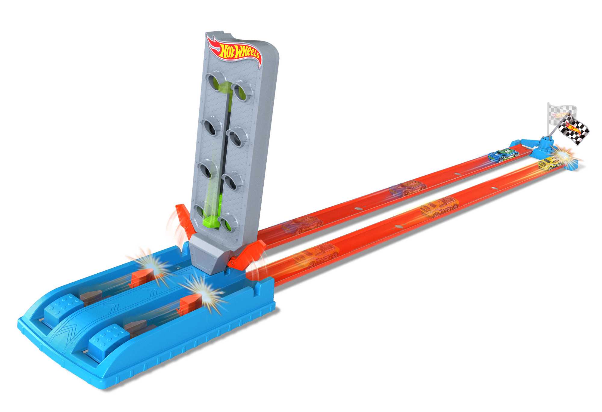 fisher price Hot Wheels Action Pista de Juguete Campeonato Recta de Aceleraci??n