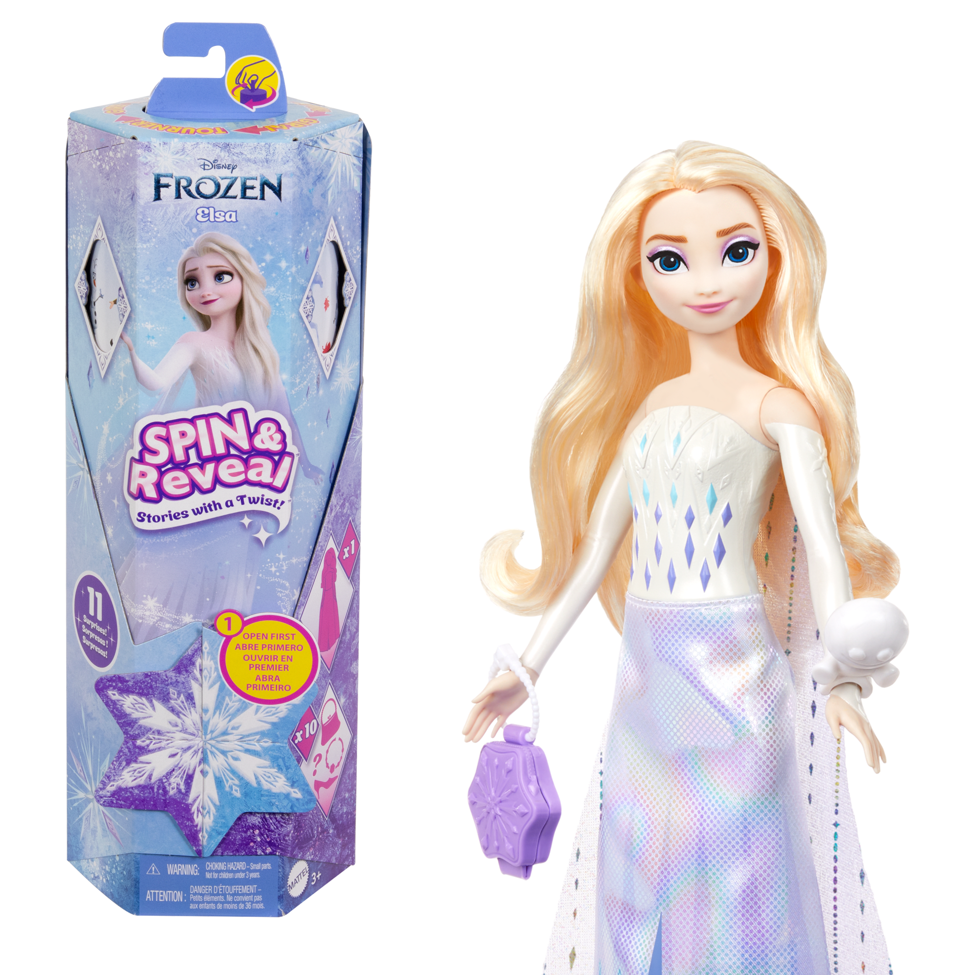 fisher price Disney-La Reine des Neiges-Elsa-Poup??e Surprise