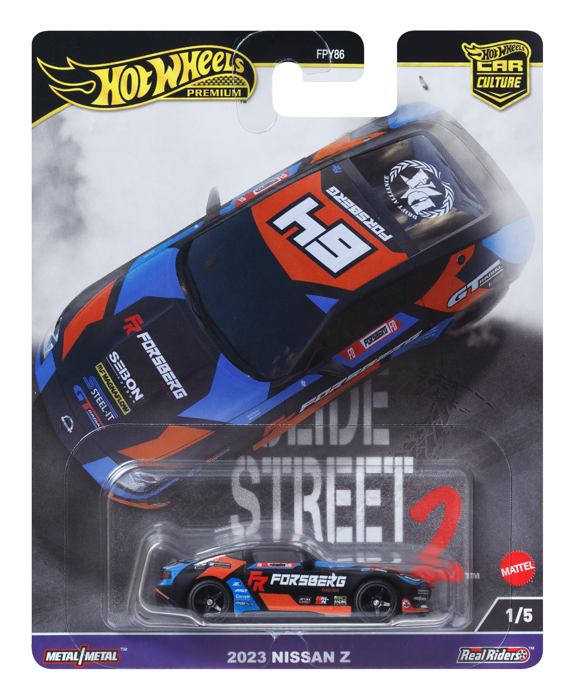 fisher price Hot Wheels Premium Car Culture Slide Street Nissan 400Z 1:64 Scale Collectible Toy Vehicle