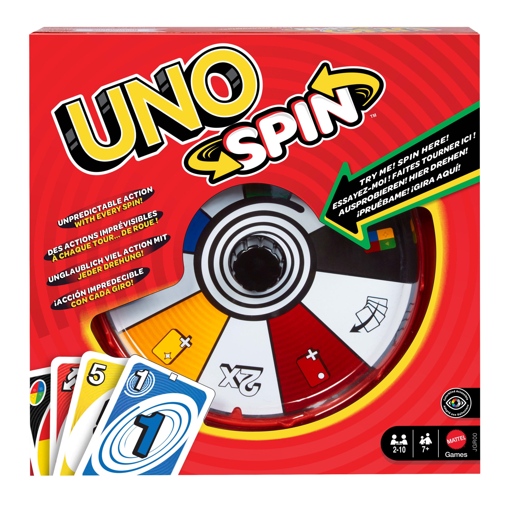 fisher price UNO Jogo de Tabuleiro Spin Novo