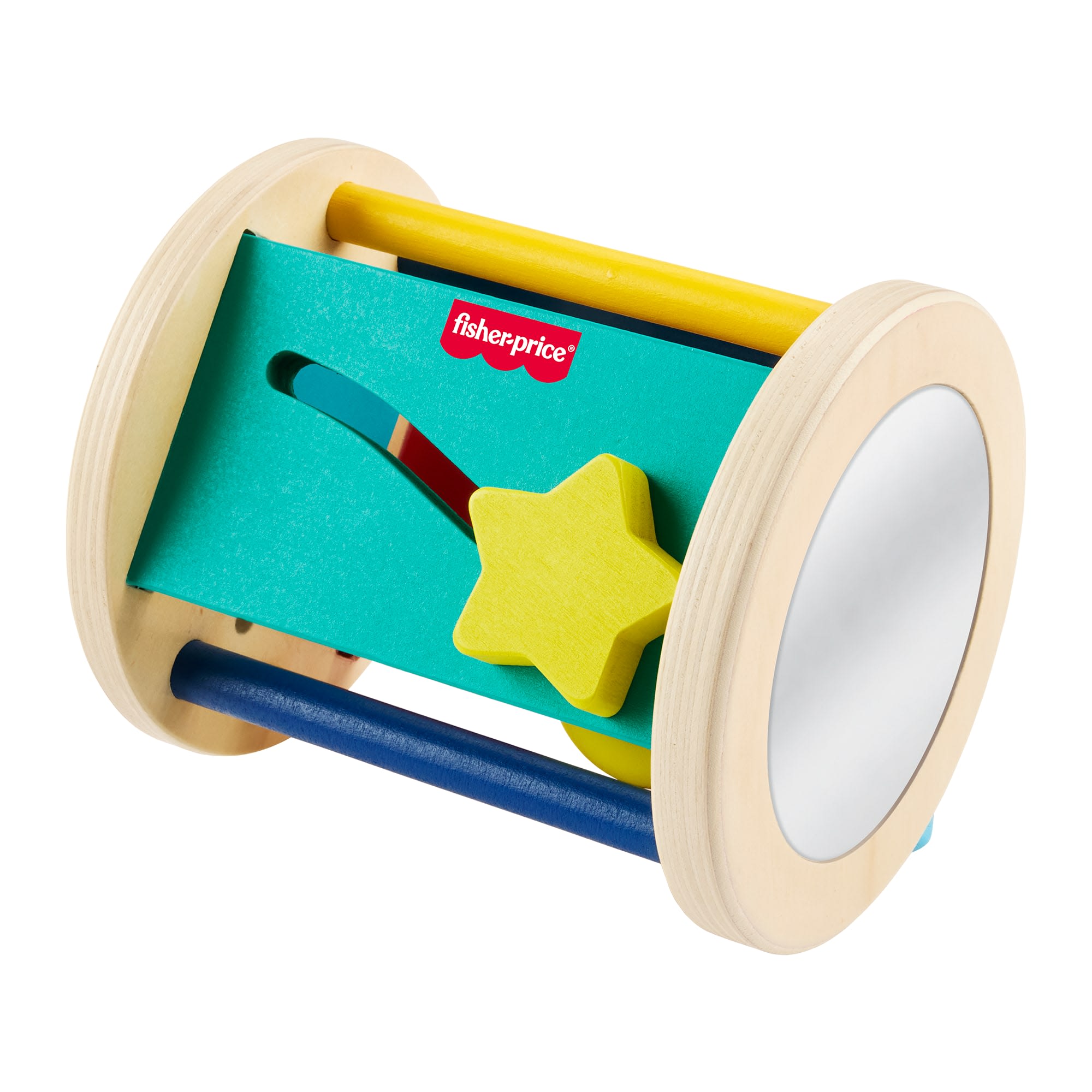 fisher price Fisher-Price-Rouleau Jeu ?? Quatre Pattes en Bois-Activit?? D????veil Pour B??b??