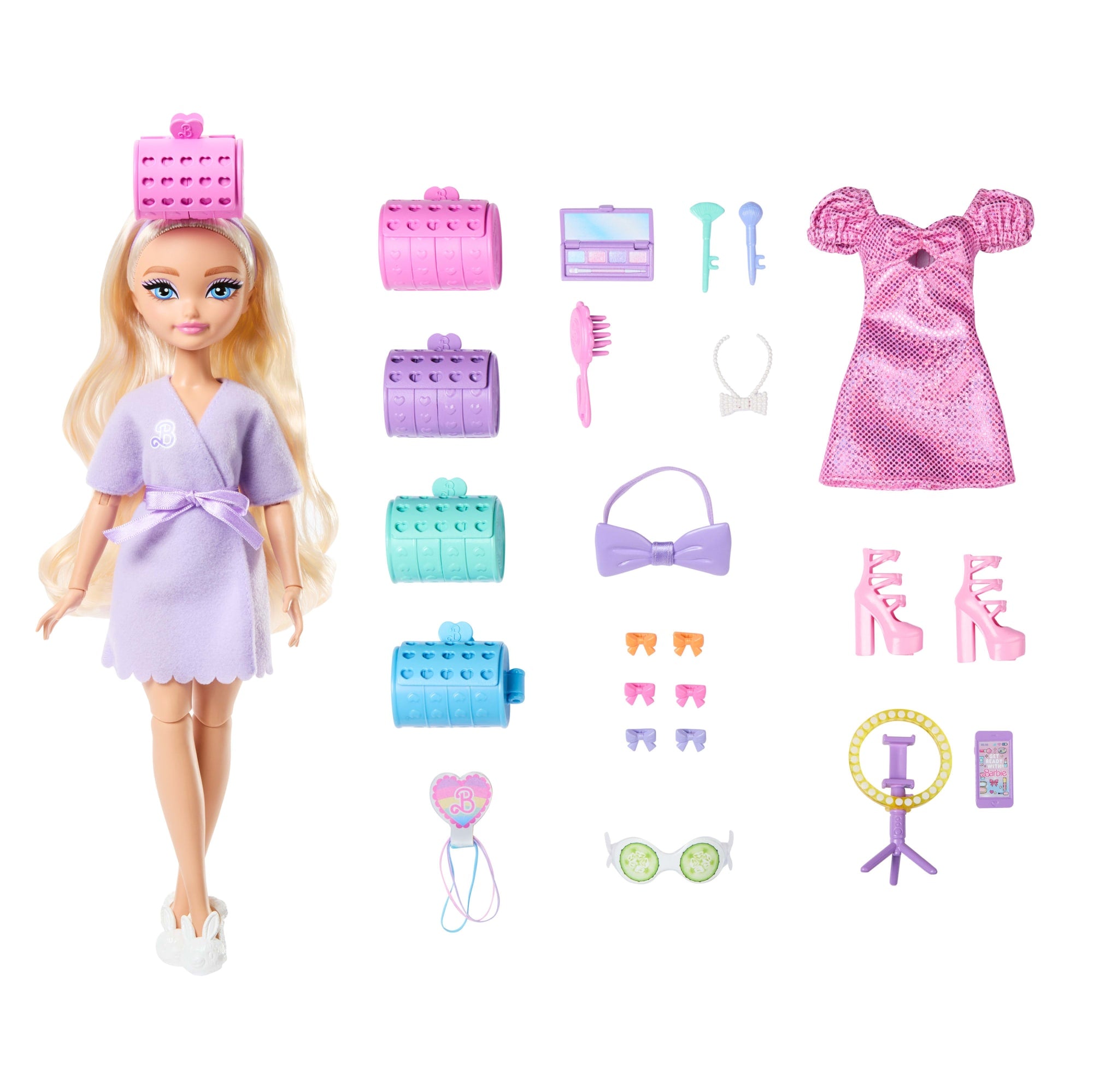 fisher price Barbie Dream Besties Boneca Malibu Get Ready With Me com Acess??rios