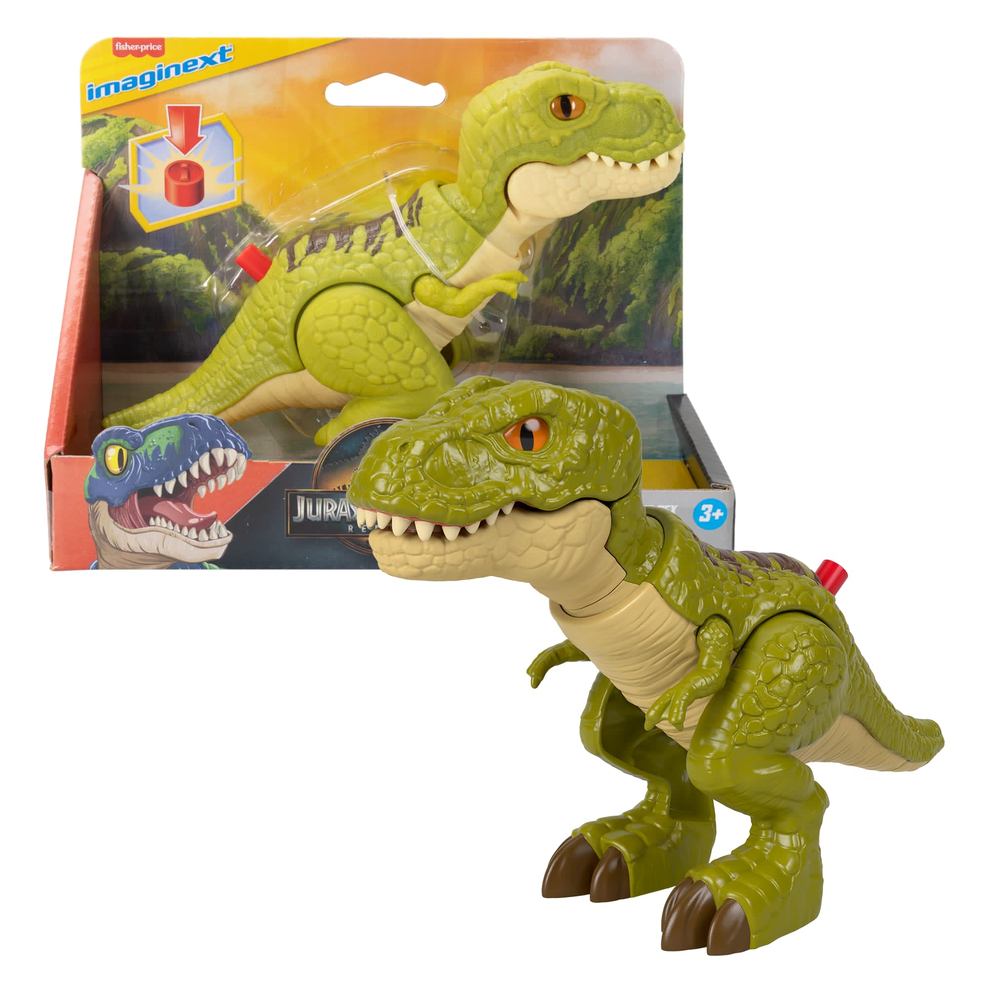 fisher price Imaginext Jurassic World Dinossauro de Brinquedo Rebirth T-Rex