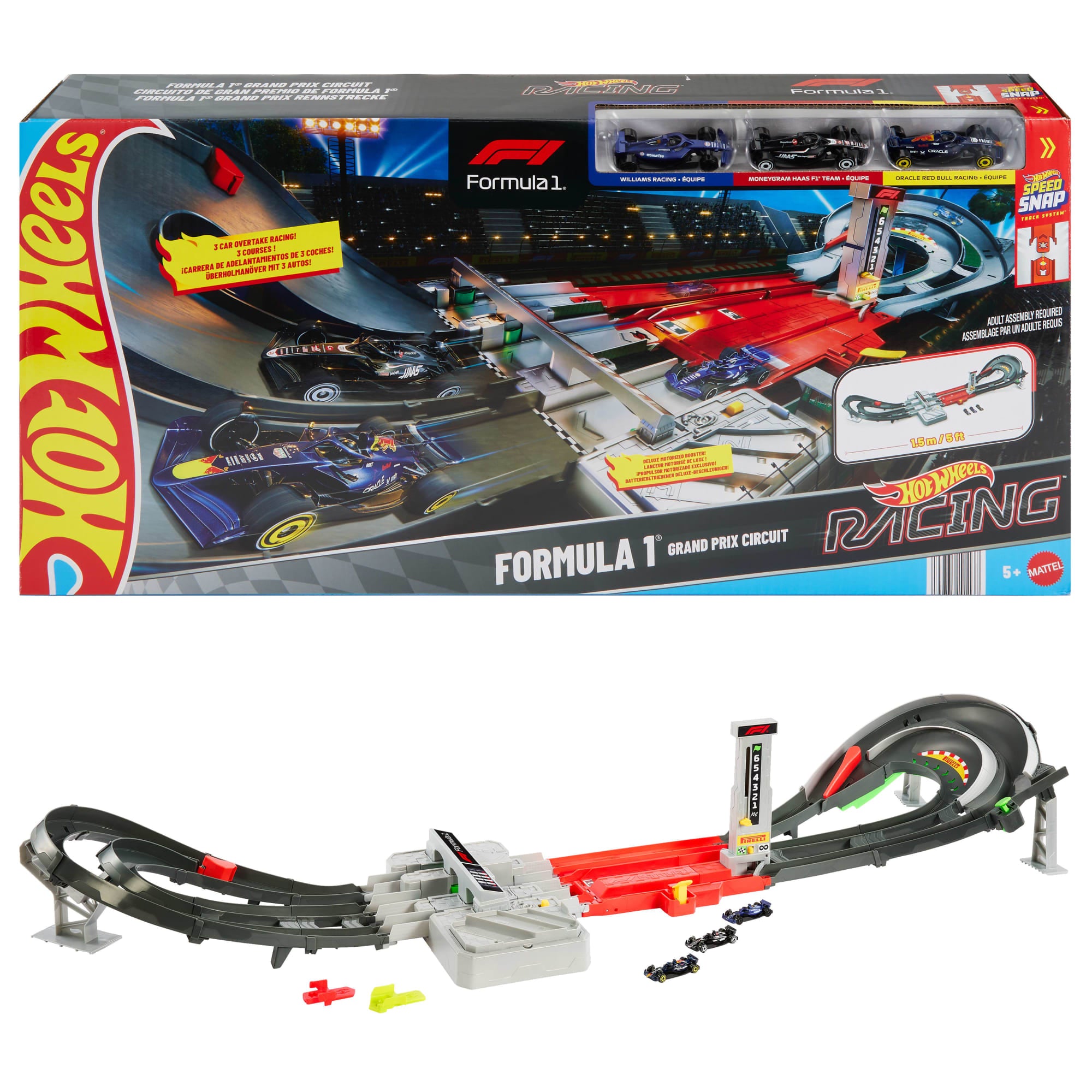 fisher price Hot Wheels Monster Trucks-Coffret Piste Dragon Sharks Vs. Dinos